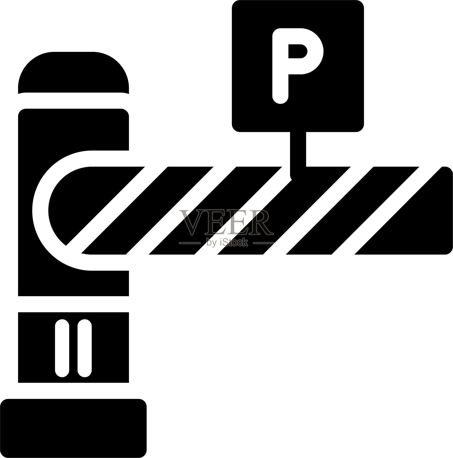 停车控制图标设计插画图片素材