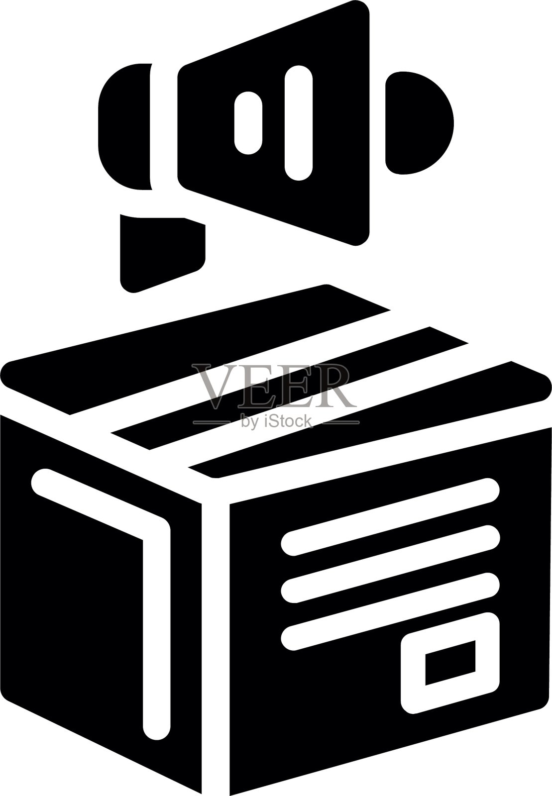 Product Marketing Glyph Icon Design插画图片素材