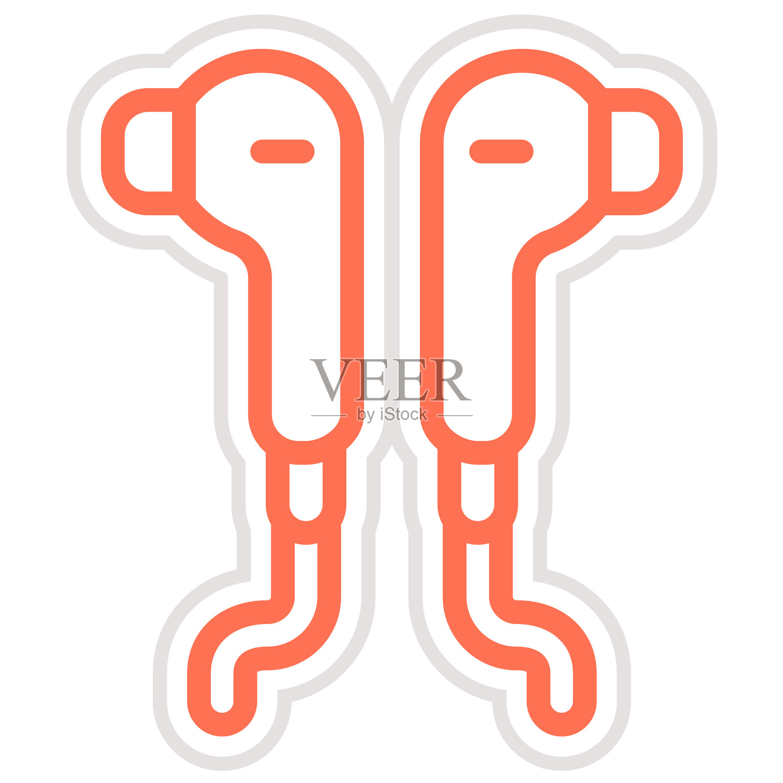 耳机矢量图标设计插图插画图片素材