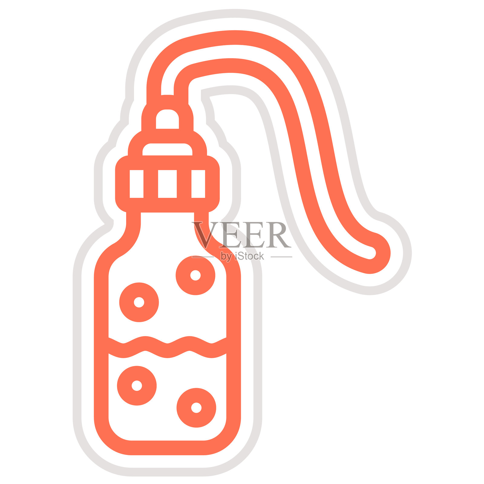 洗瓶矢量图标设计插图插画图片素材