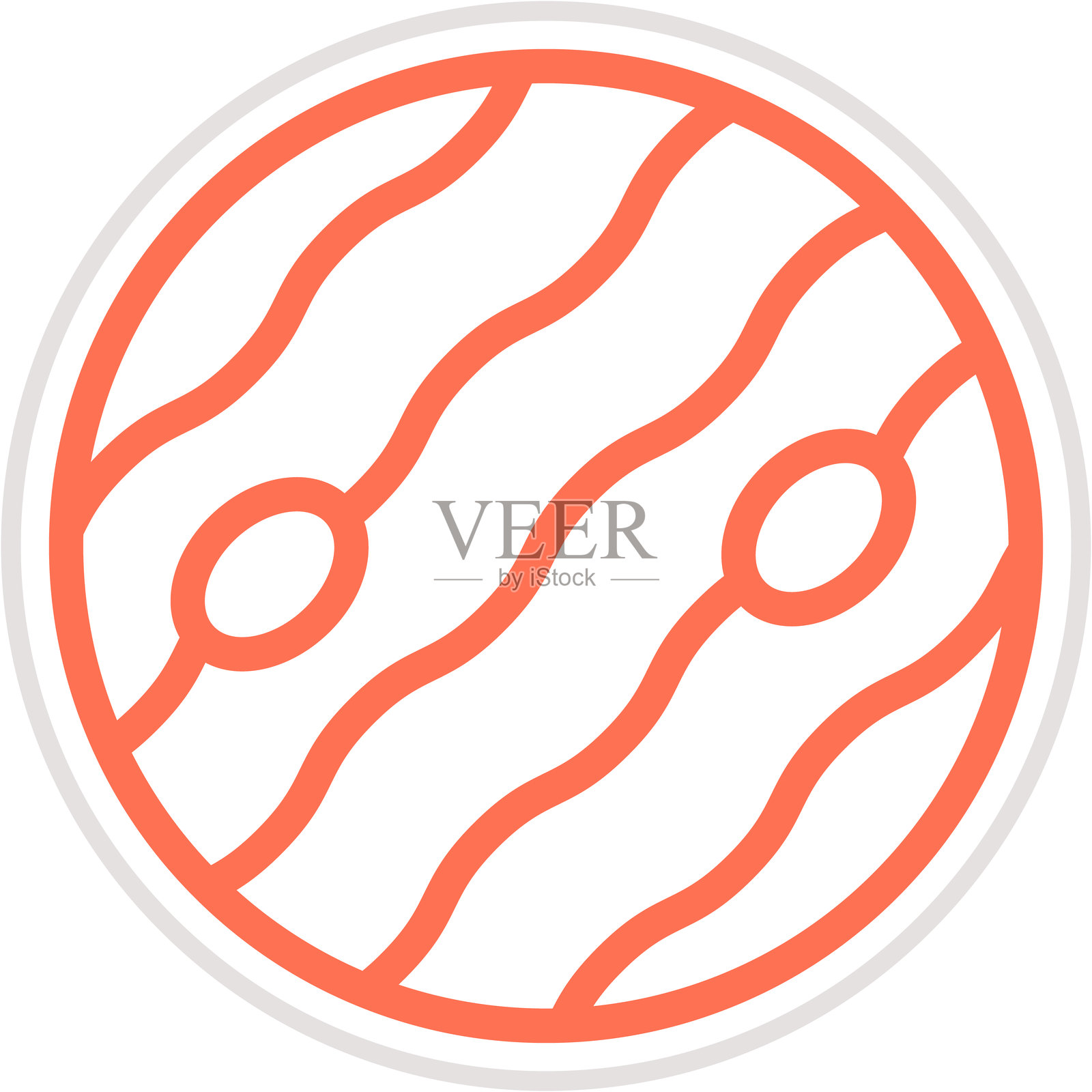 金星矢量图标设计插图插画图片素材