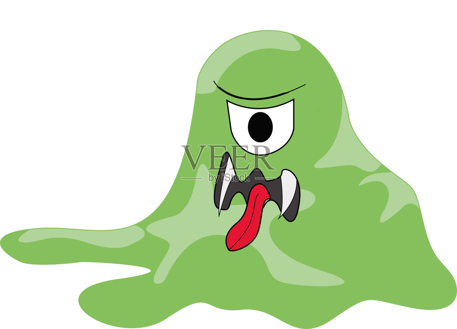 细菌、病毒、变形虫和微生物的矢量图插图插画图片素材