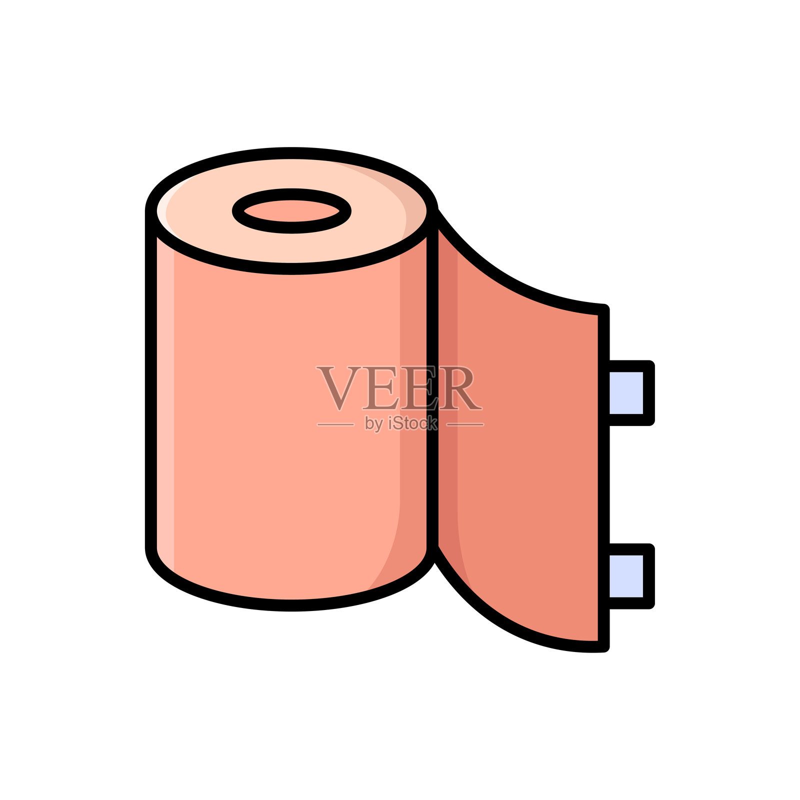 绷带图标矢量设计模板,简单而干净插画图片素材