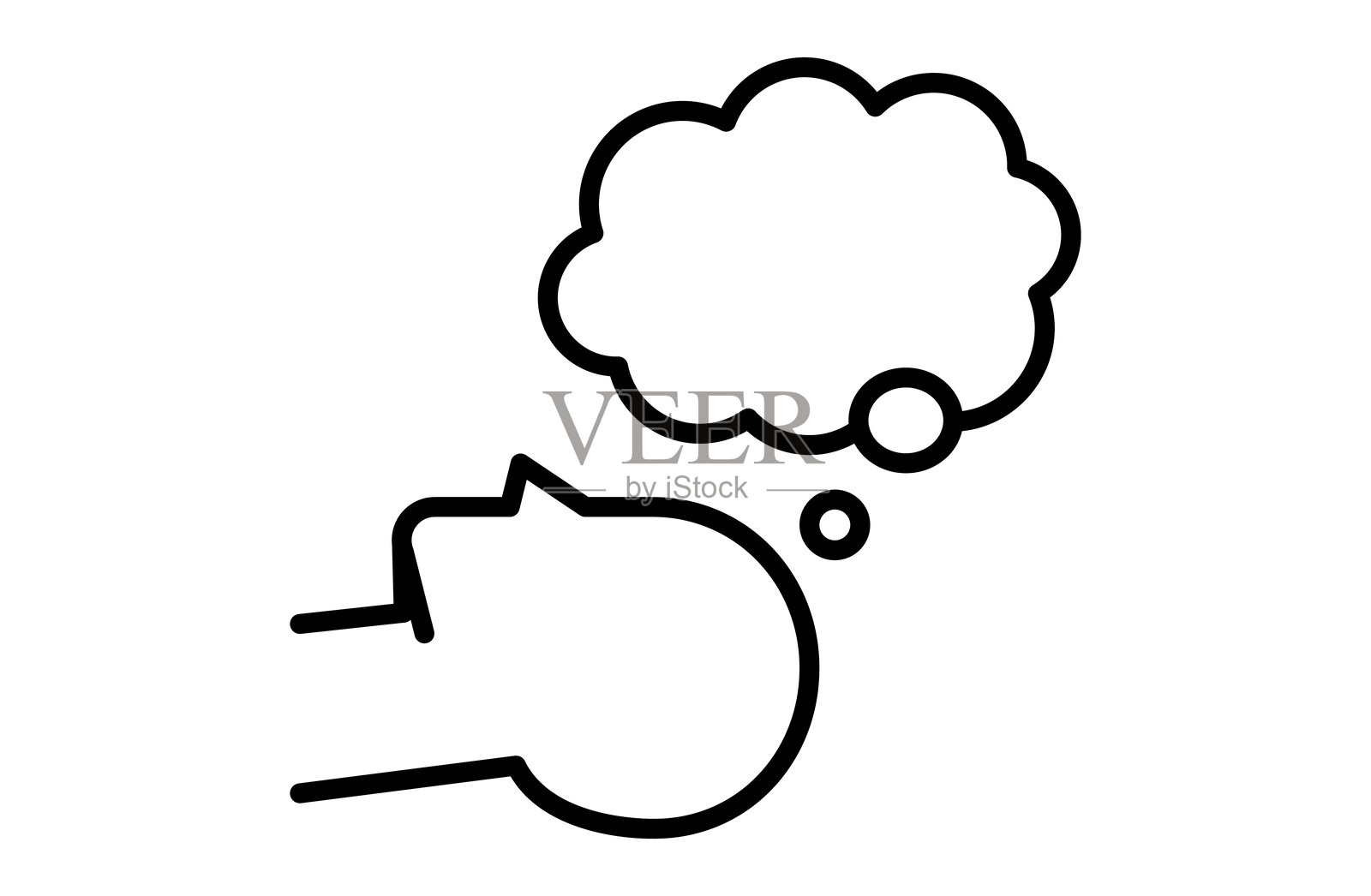 睡眠与梦境简单图标矢量插图插画图片素材