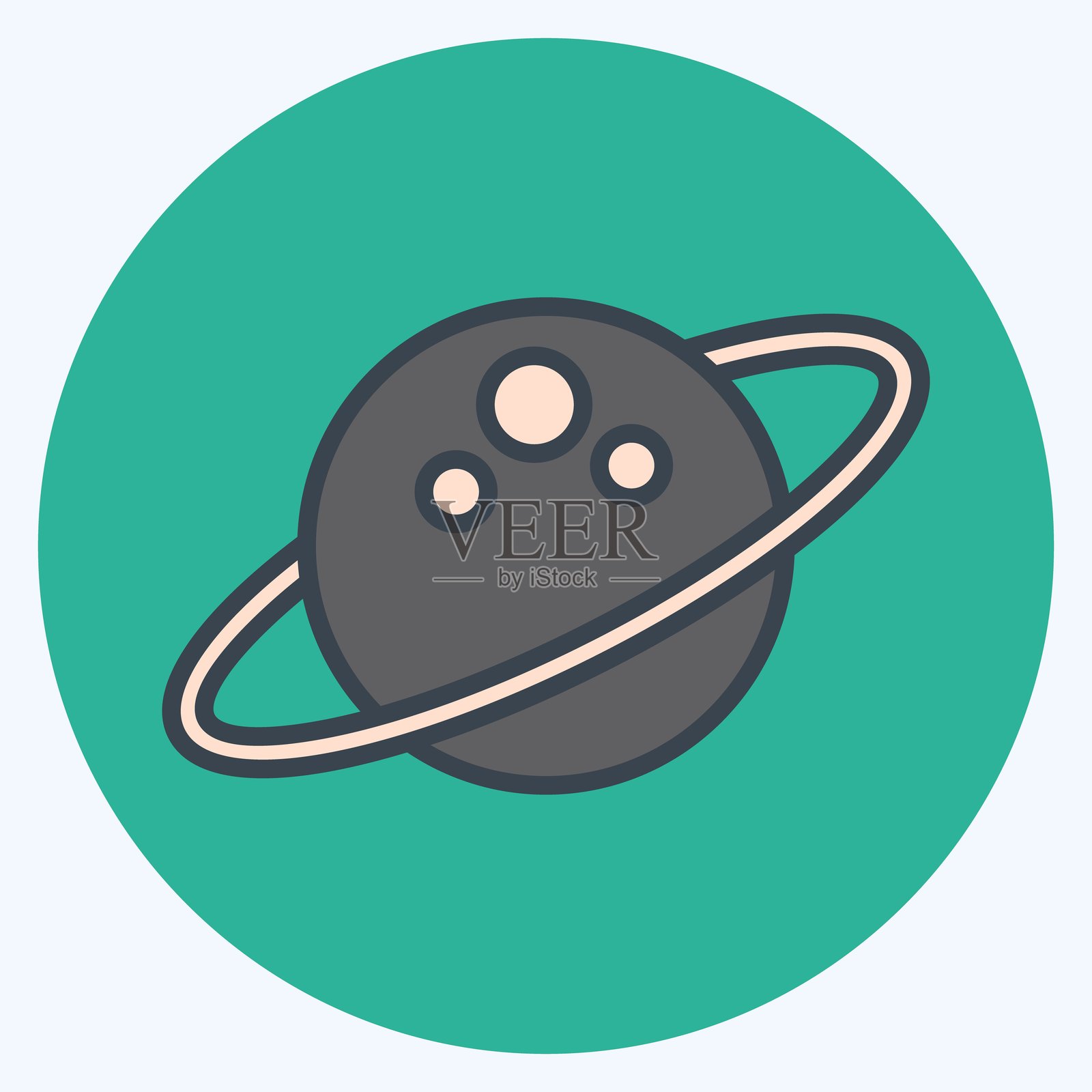 图标空间。与占星符号相关。彩色搭配风格。设计可编辑。插画图片素材