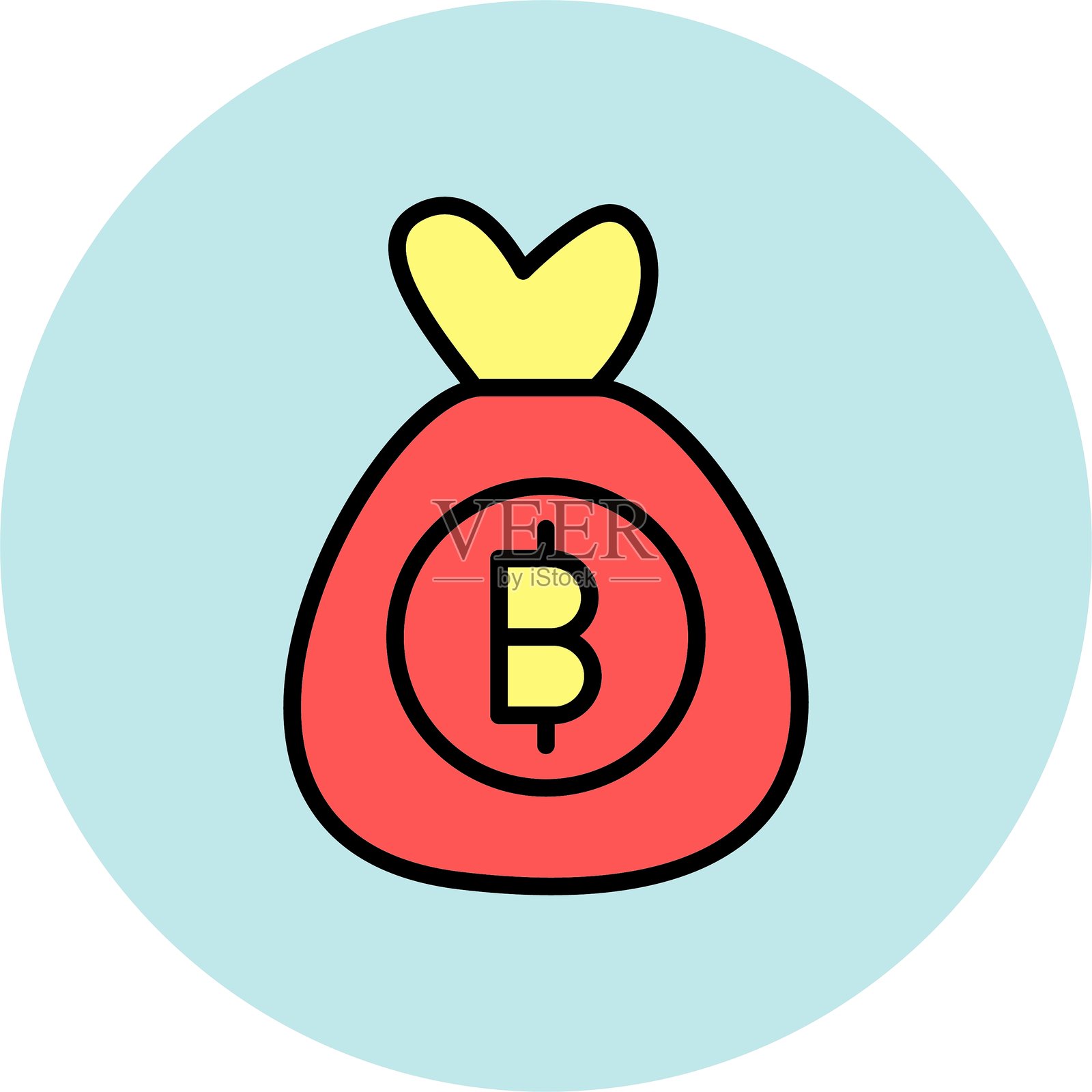 钱袋图标插画图片素材