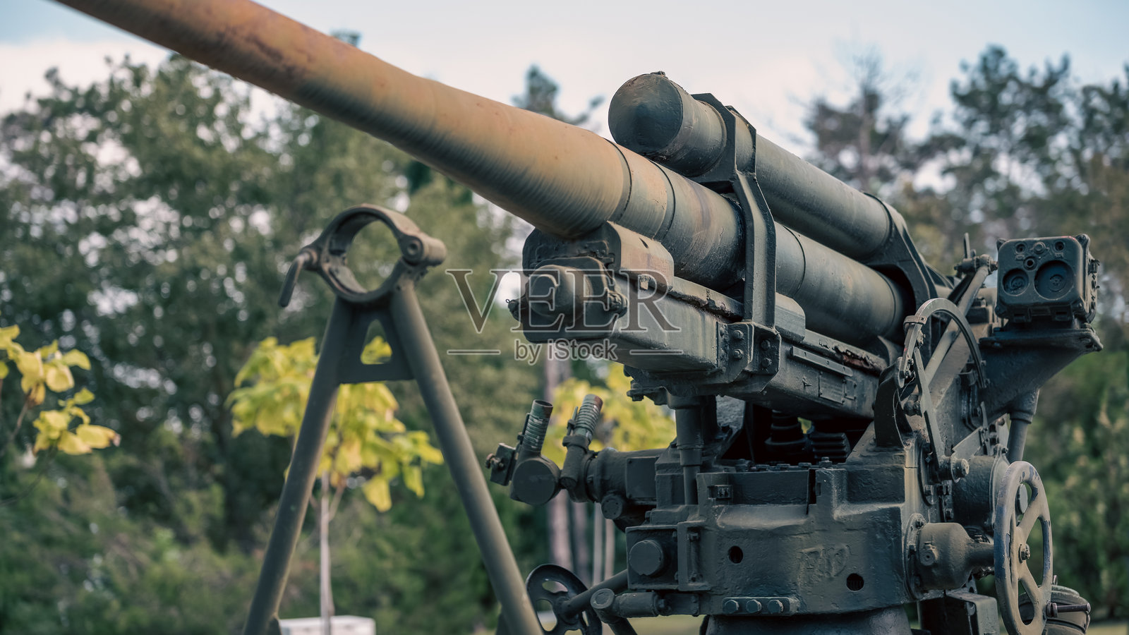 旧武器是一门火炮照片摄影图片