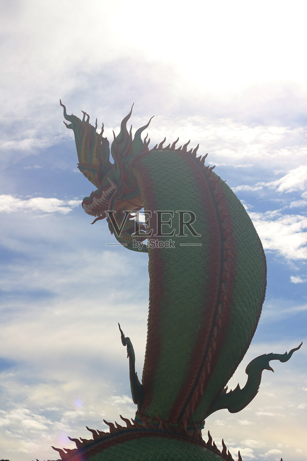 那伽雕像照片摄影图片