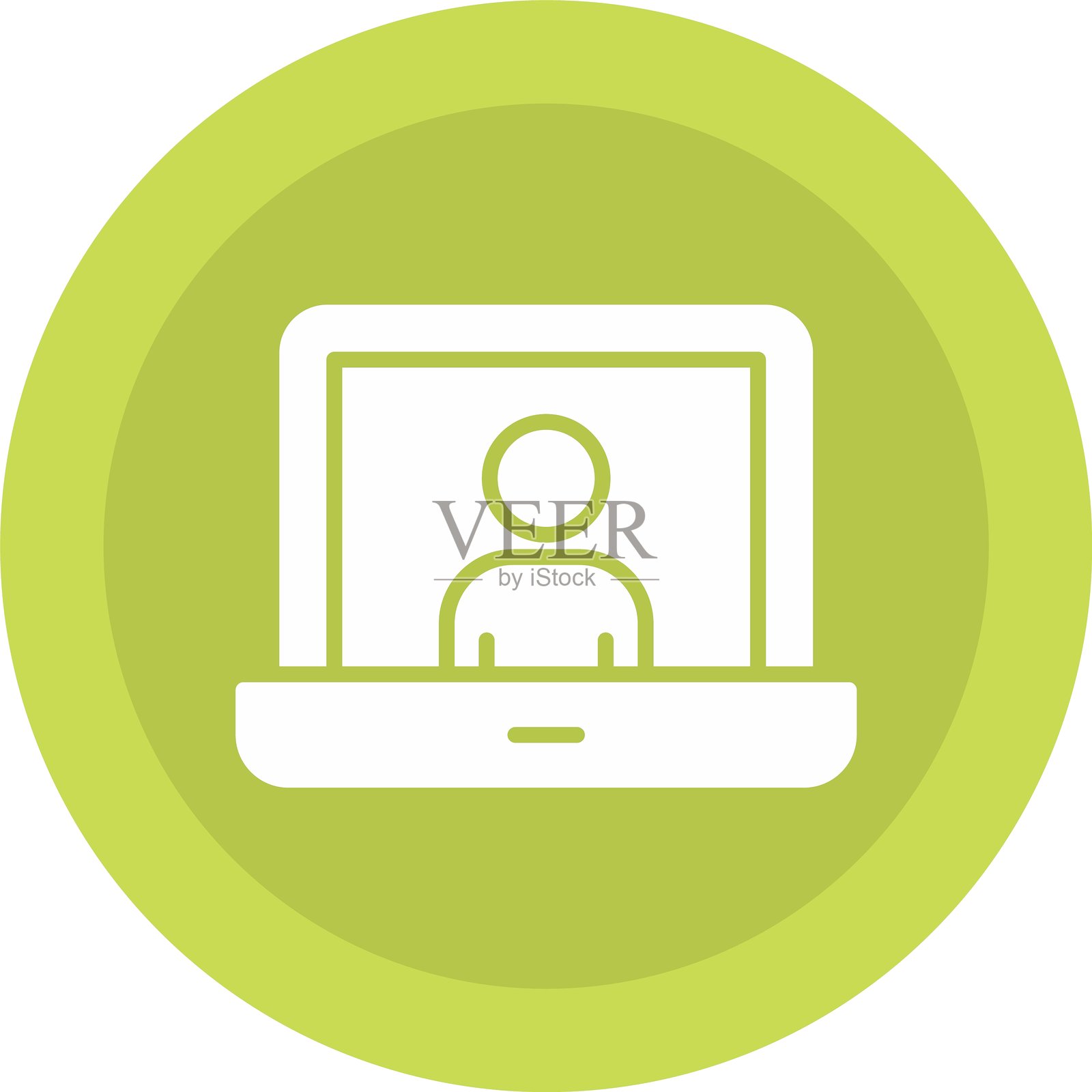 视频会议图标插画图片素材