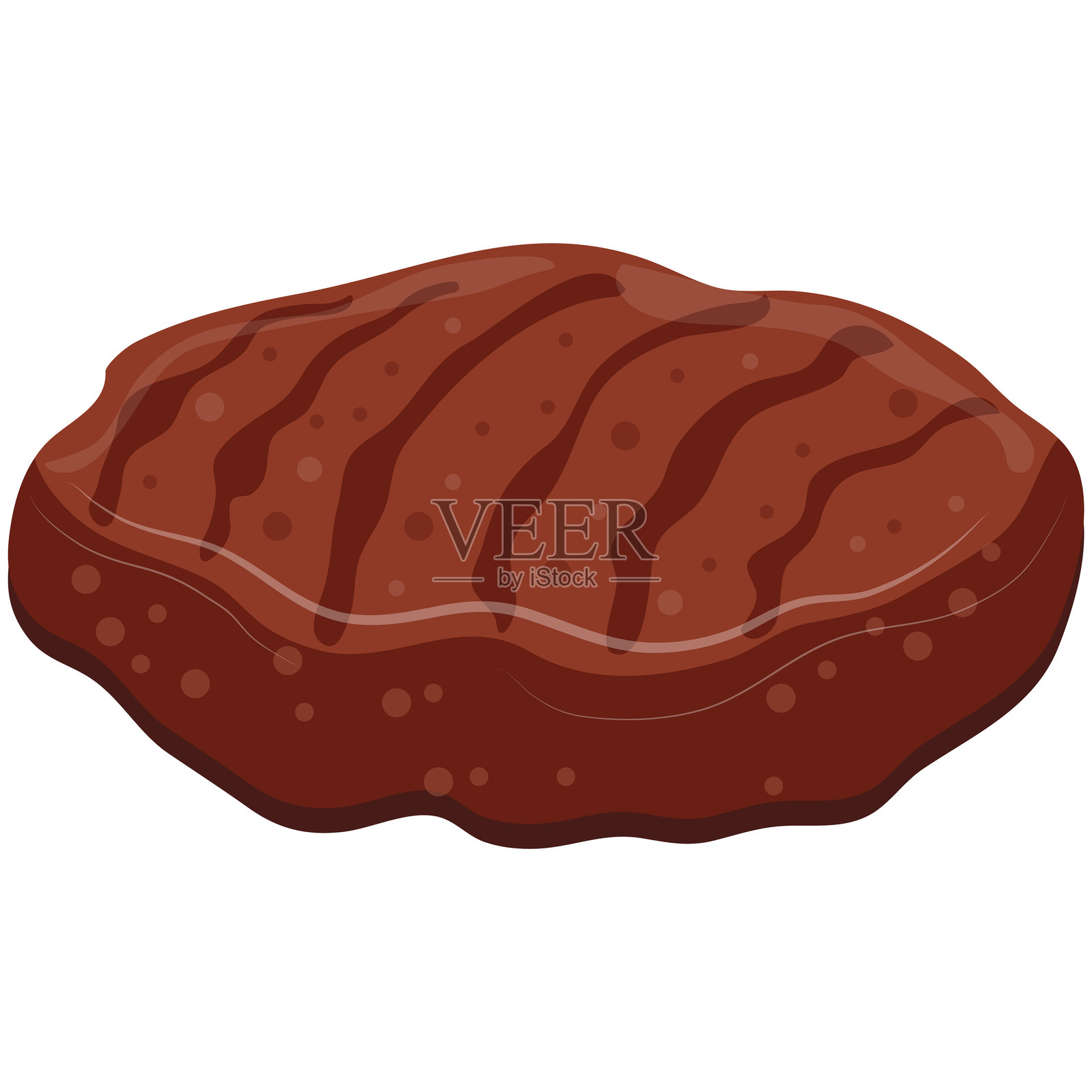 汉堡肉饼图标插画图片素材