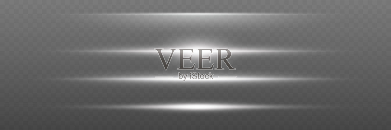 发光的光带。水平霓虹光束。高速运动效果。插画图片素材