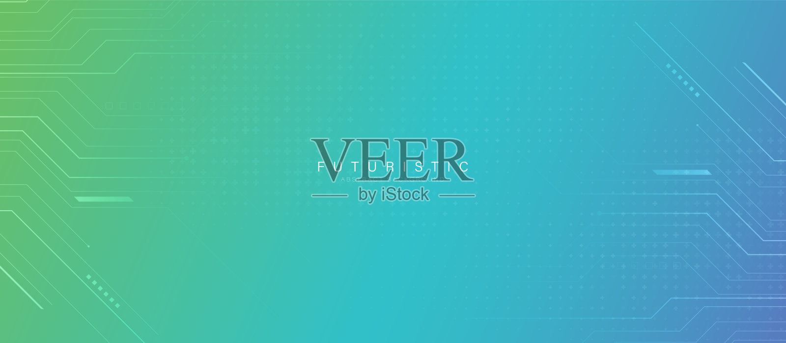 未来感渐变科技背景,带有电路线和数字元素插画图片素材