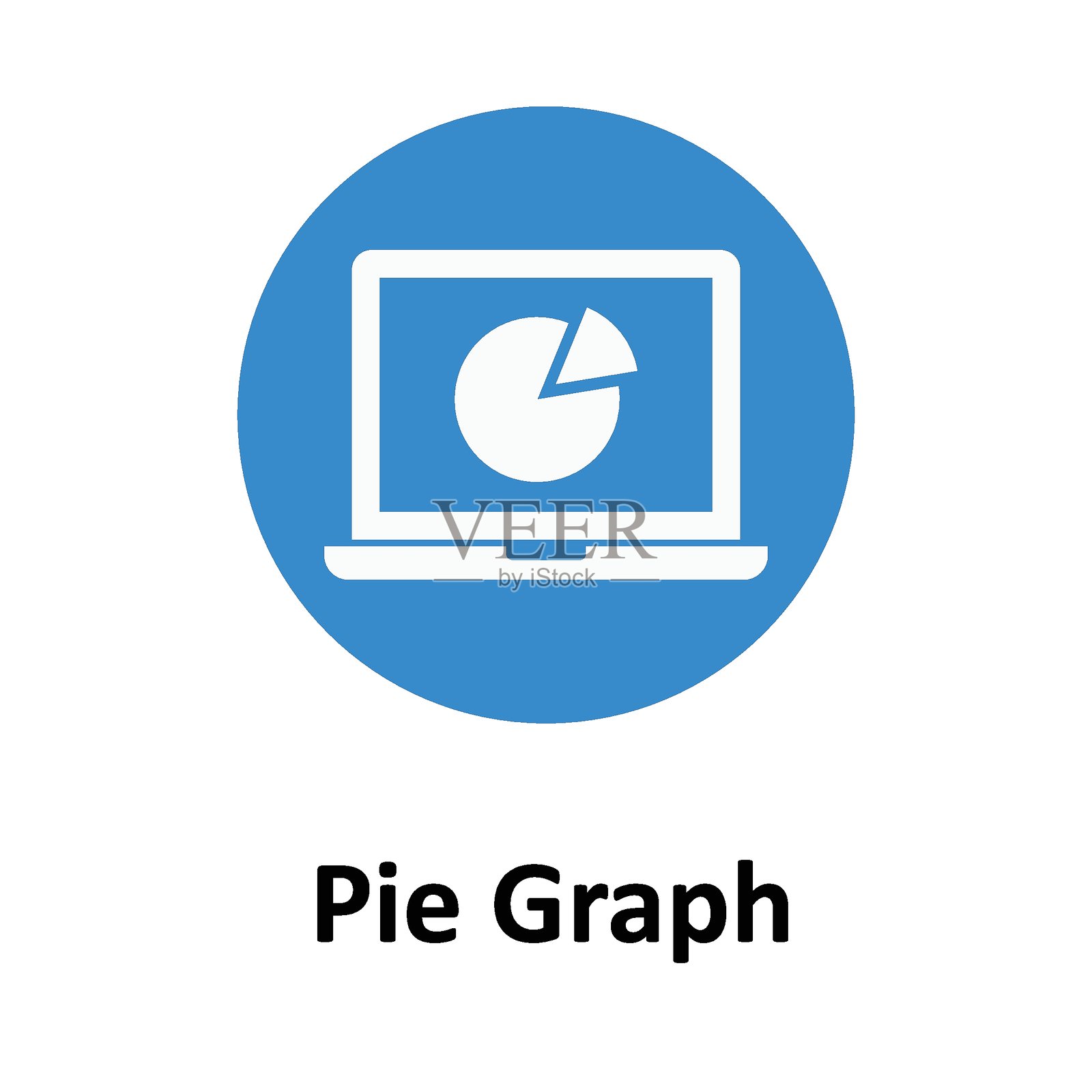 可轻松修改或编辑的饼图矢量图标插画图片素材