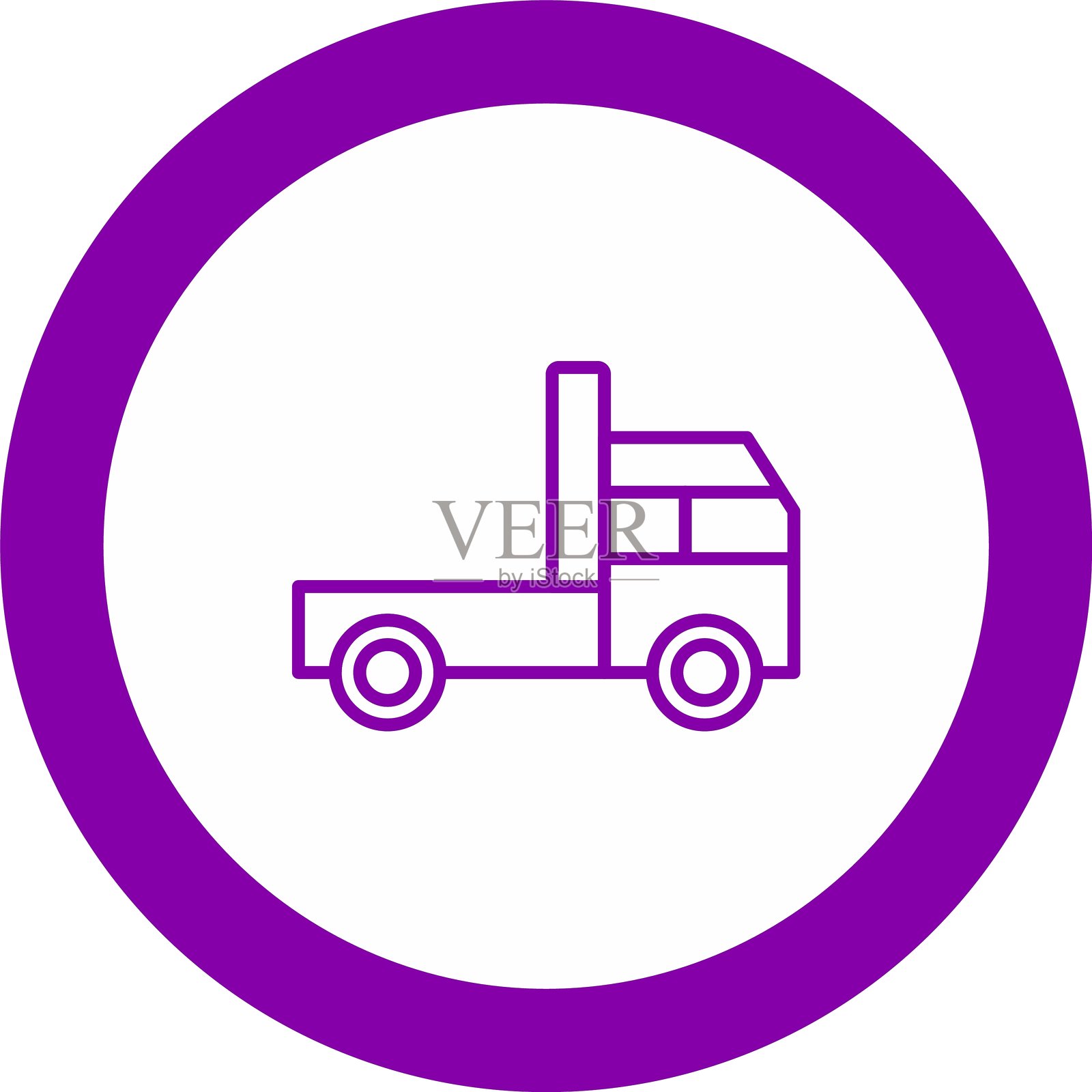 搬家卡车图标插画图片素材