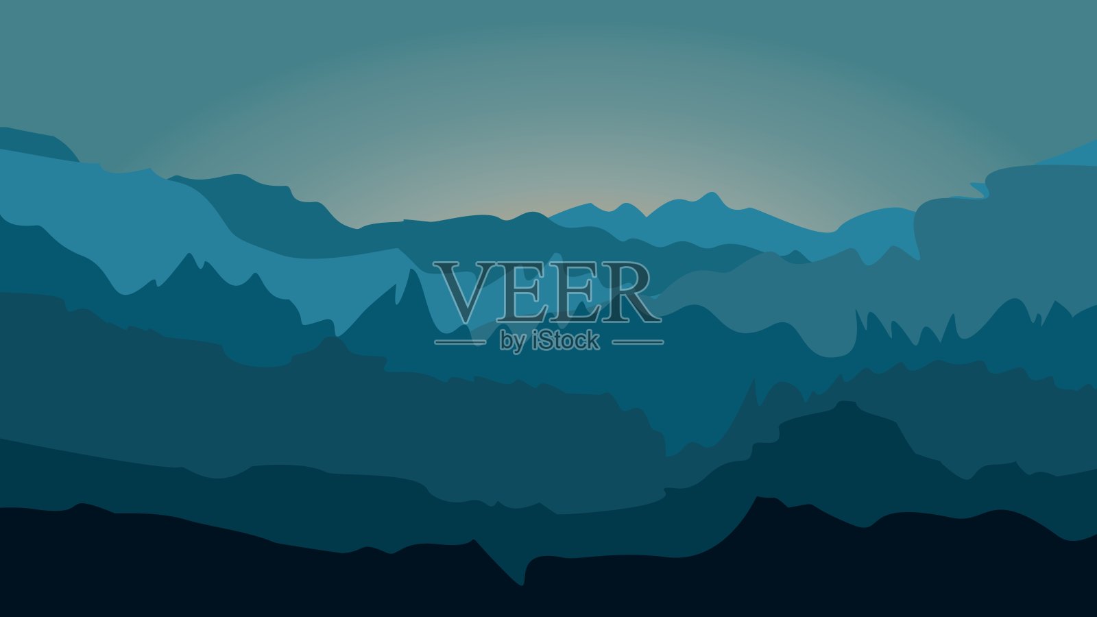 沙子、沙丘、海滩、陡峭的岩石、山脉、沙漠,米色波浪线。旅游、旅行、有趣地点的标志模板、图标、徽章、图形、符号、标志。插画图片素材