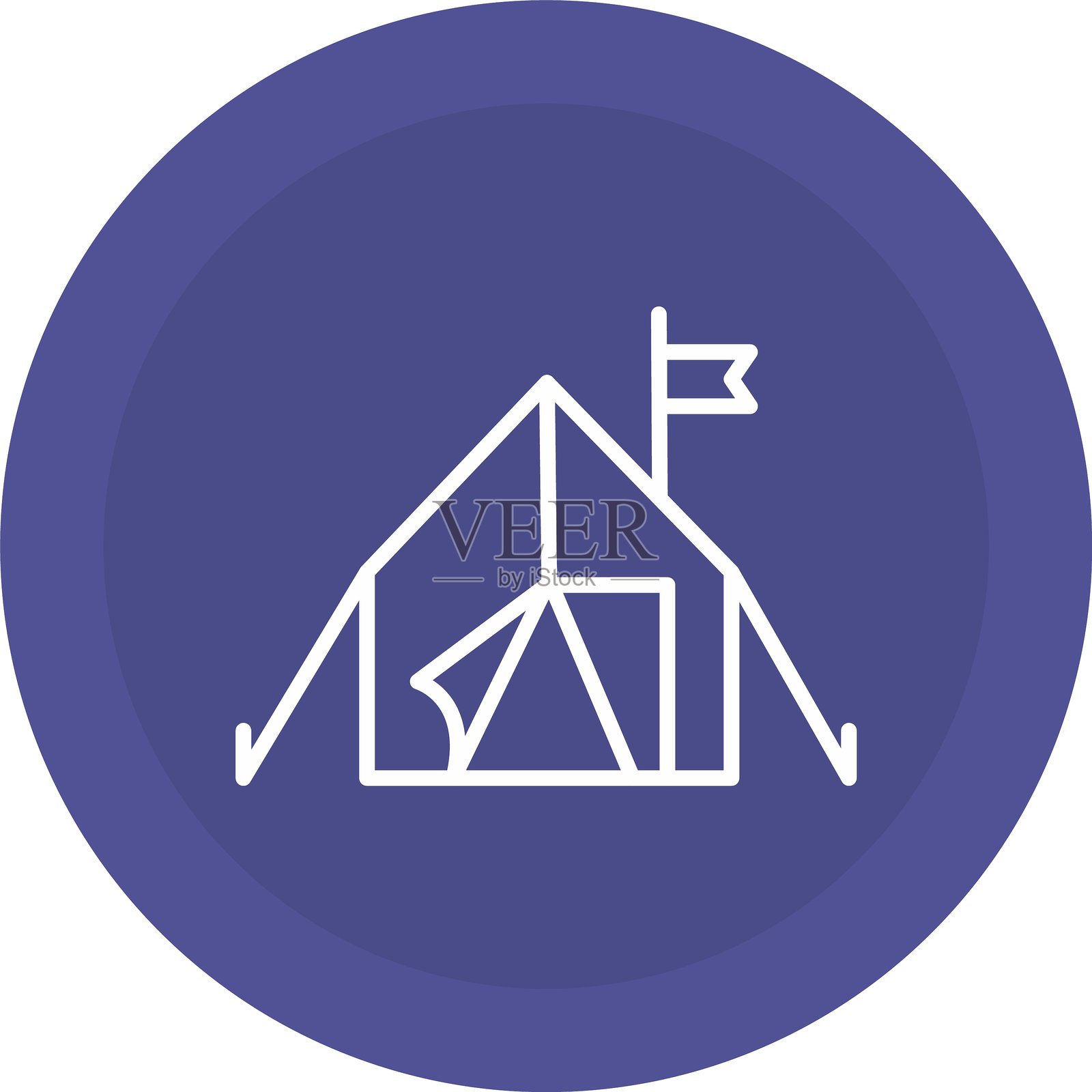 帐篷图标插画图片素材