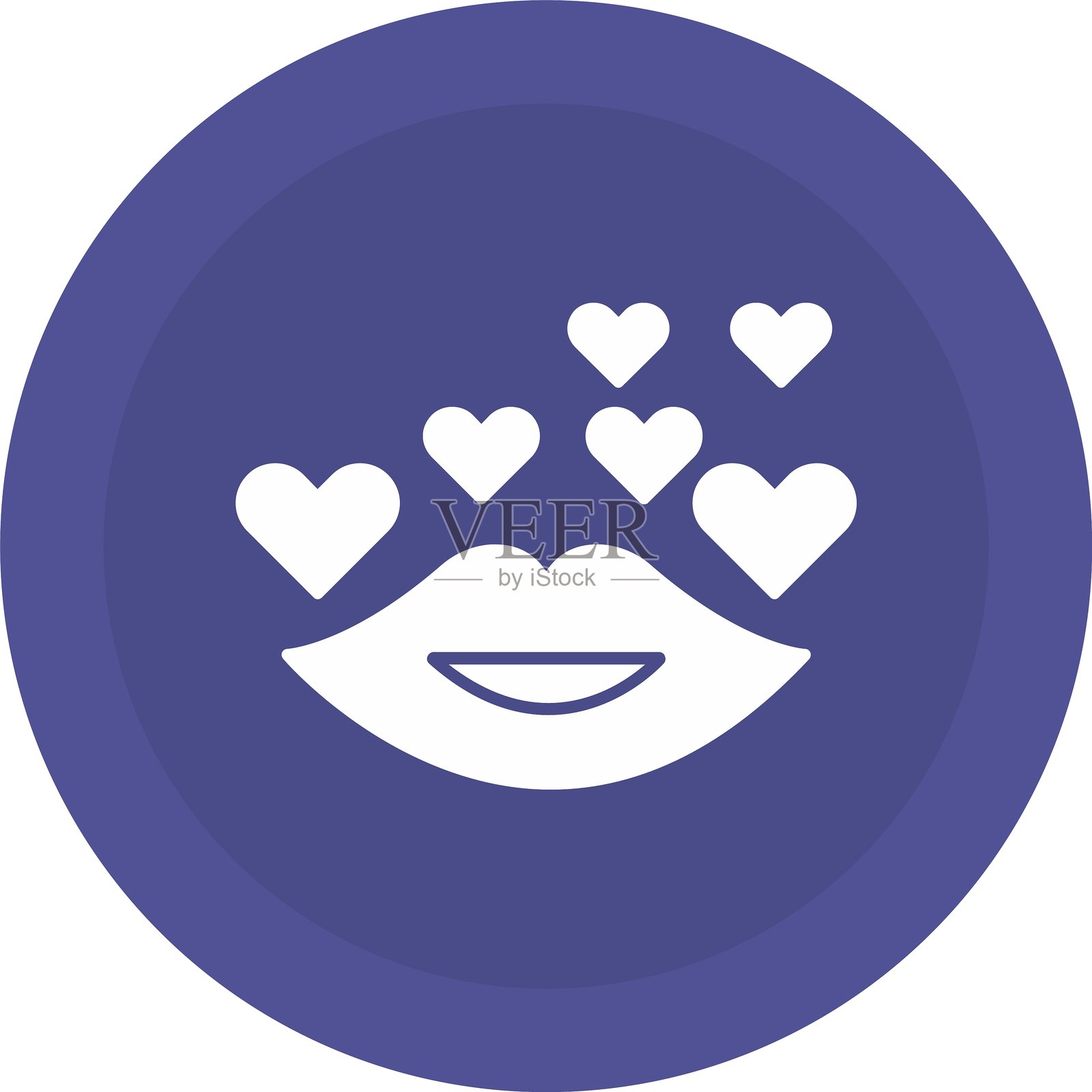 吻的图标插画图片素材