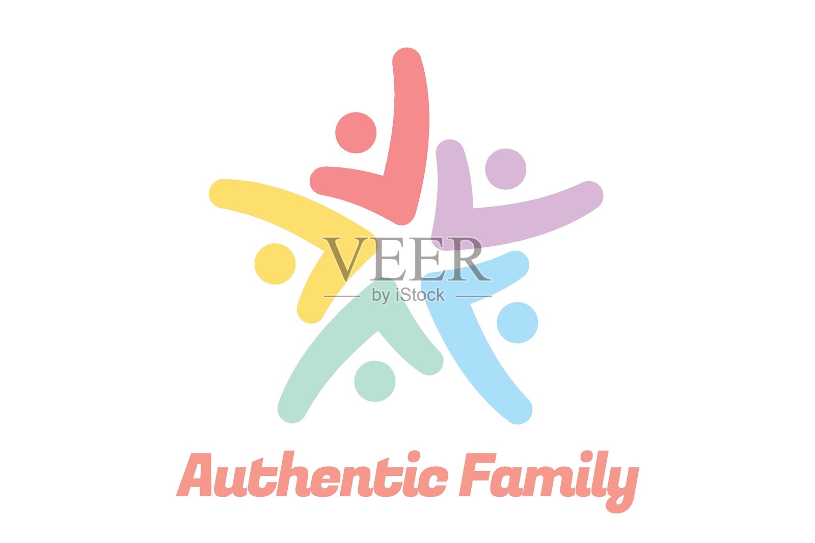 真实家庭标志-03插画图片素材