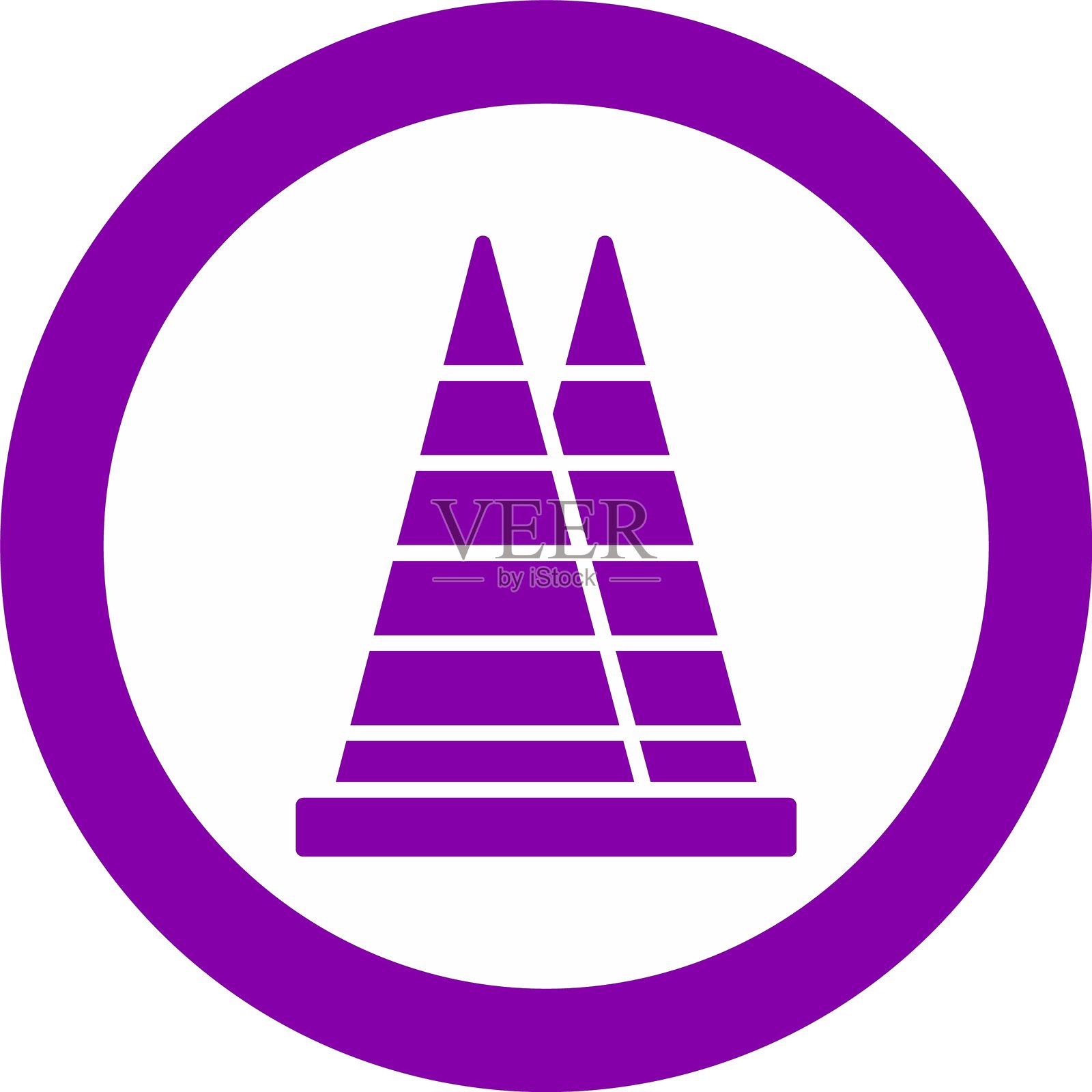 碎片大厦图标插画图片素材