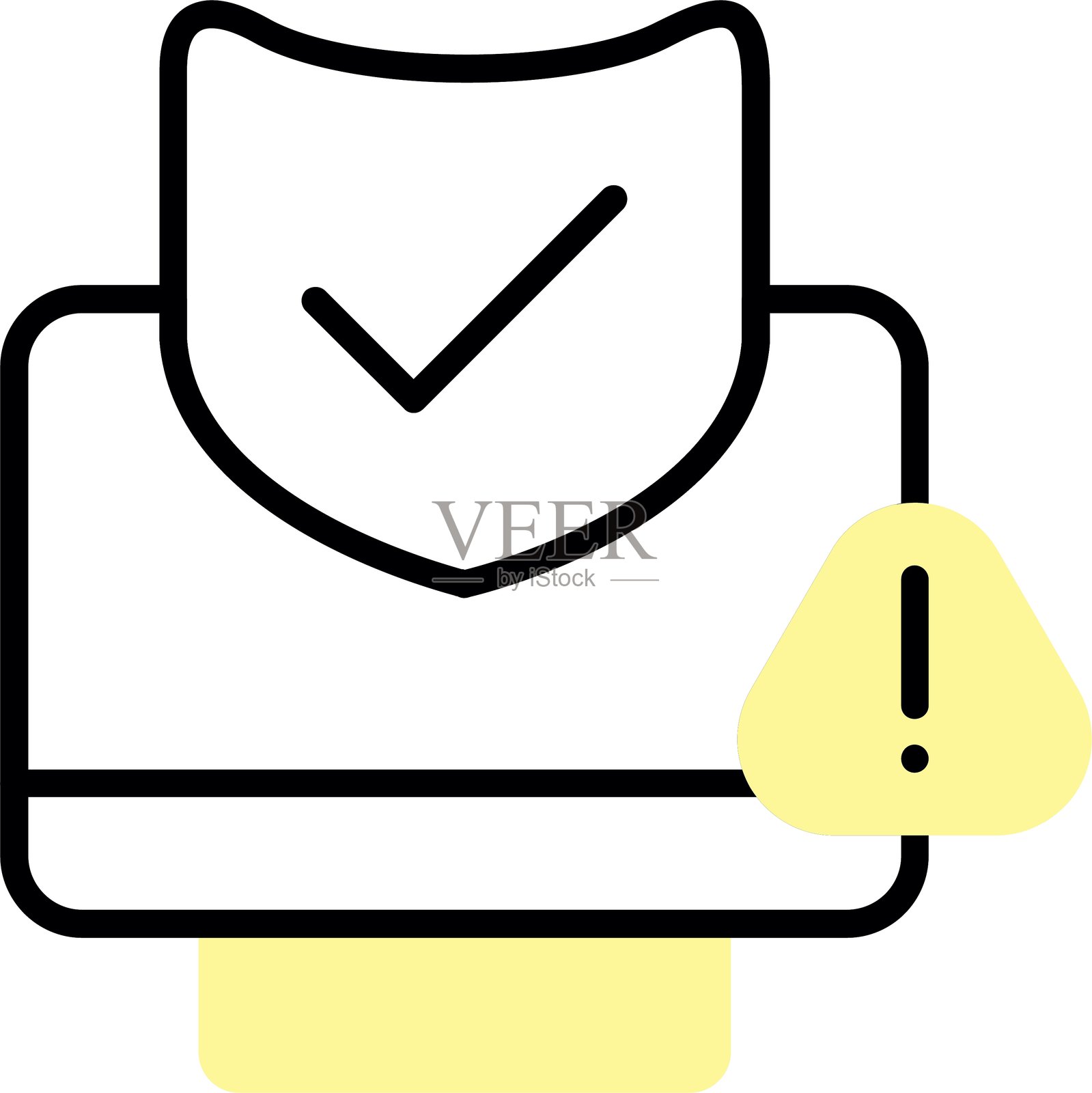 保护新图标设计创意插画图片素材