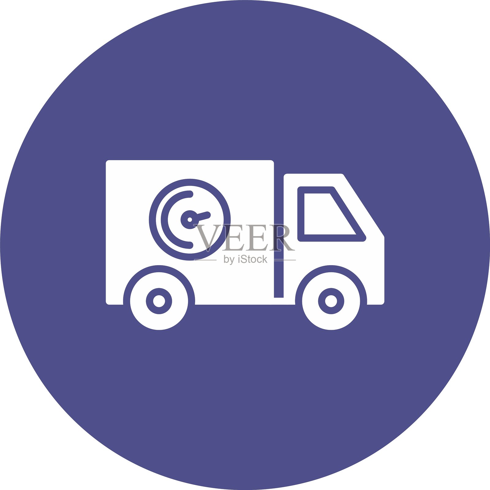 送货卡车图标插画图片素材