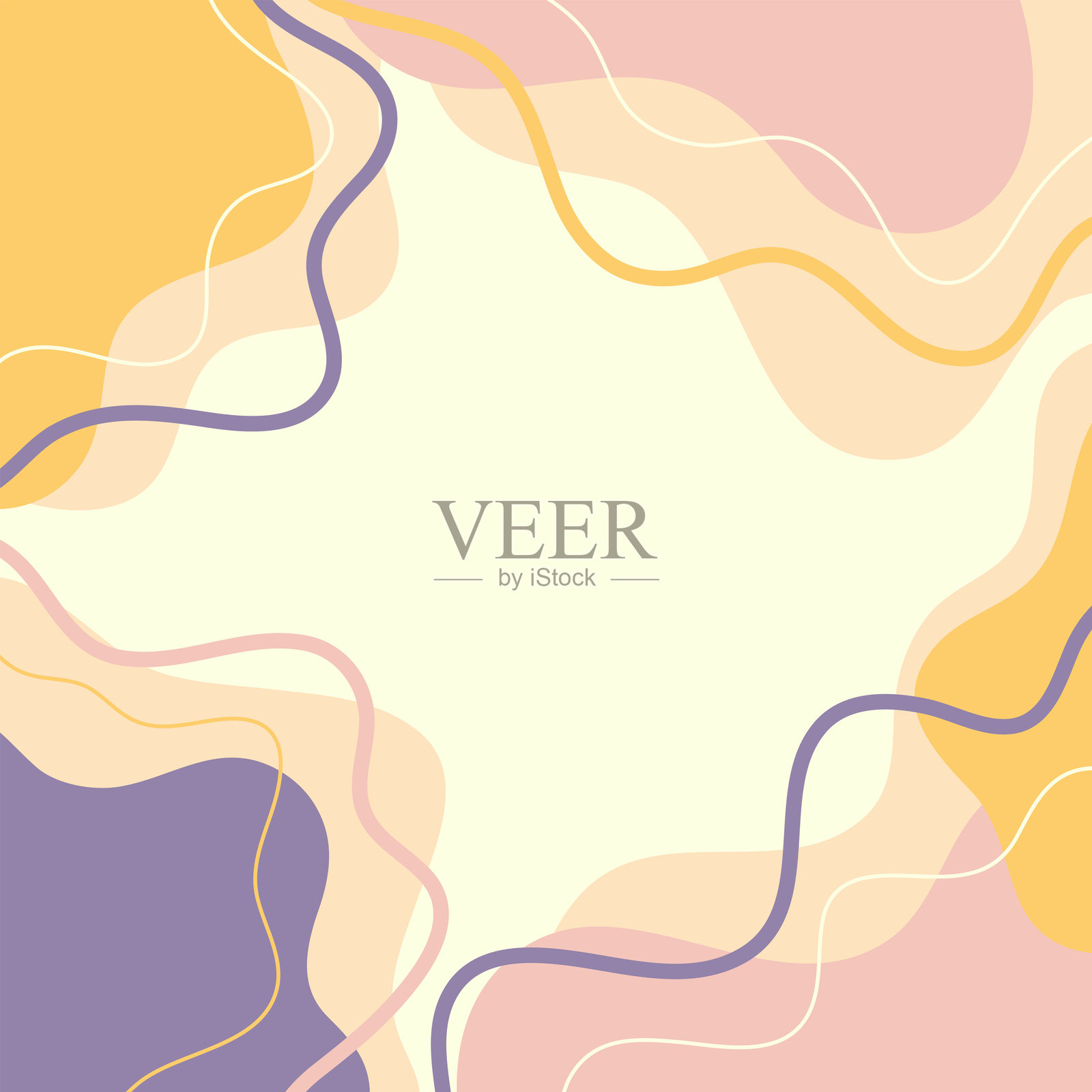 设计横幅框架背景。色彩缤纷的海报背景。插画图片素材