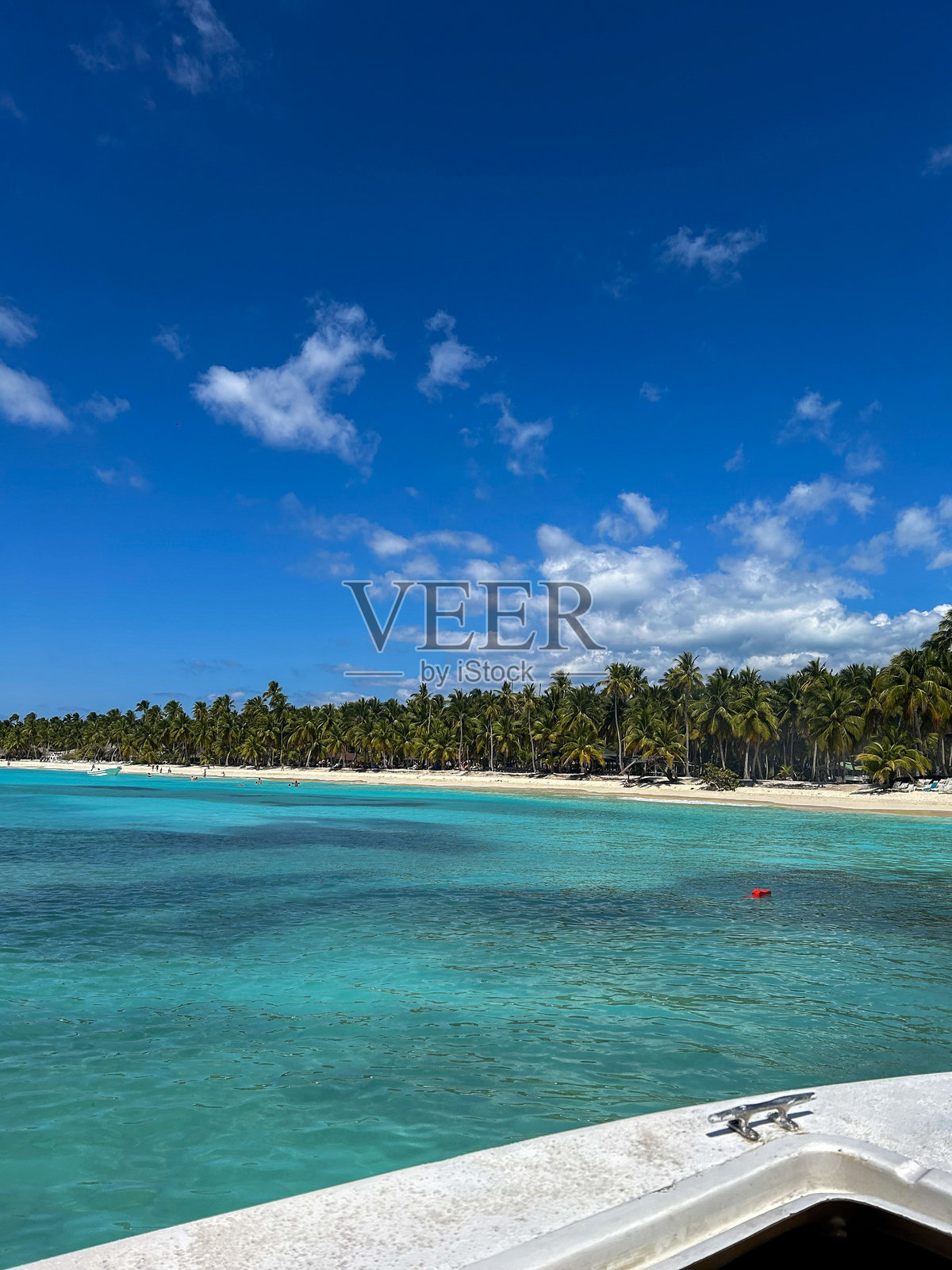 美丽的蓬塔卡纳海滩。照片摄影图片