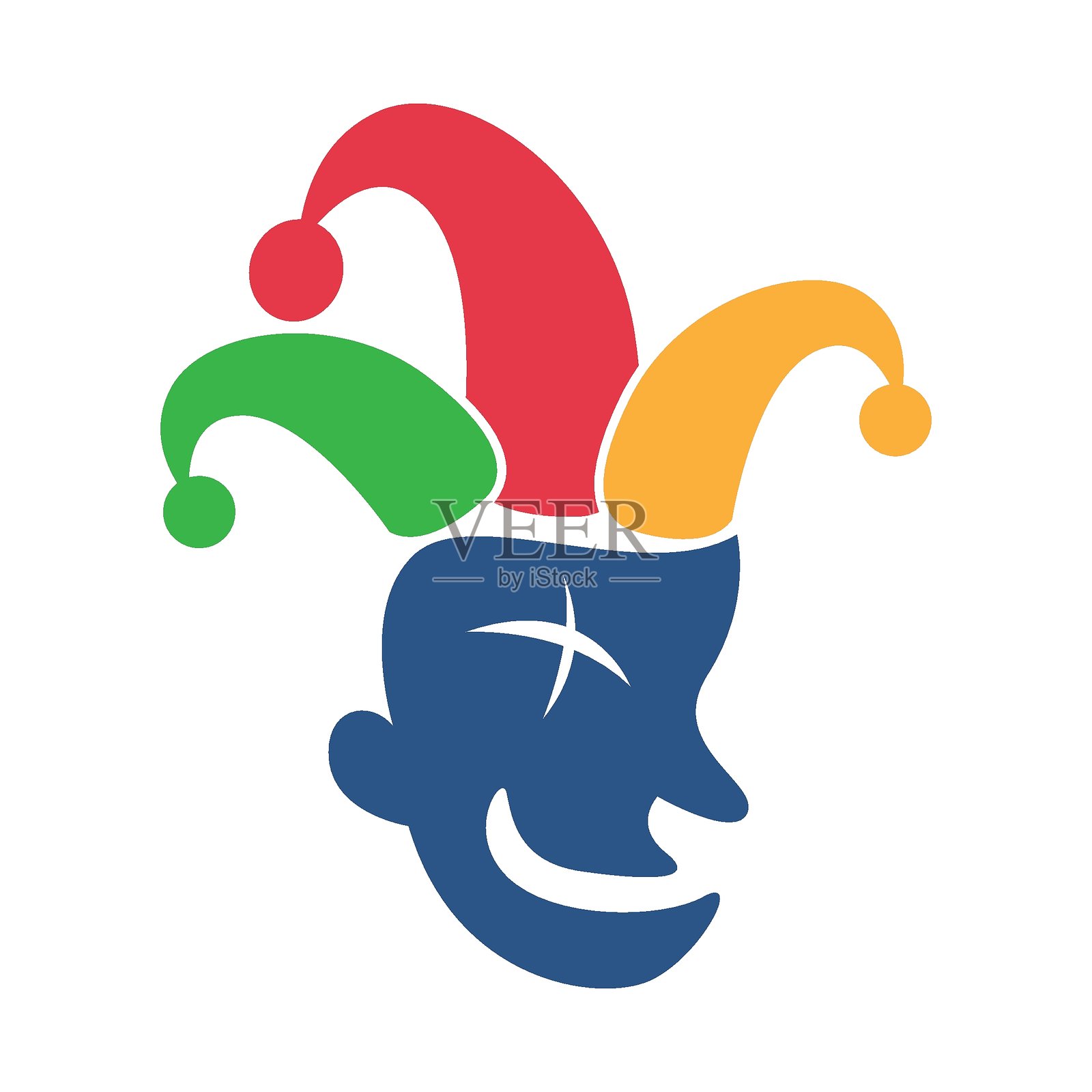 小丑标志图标设计插画图片素材