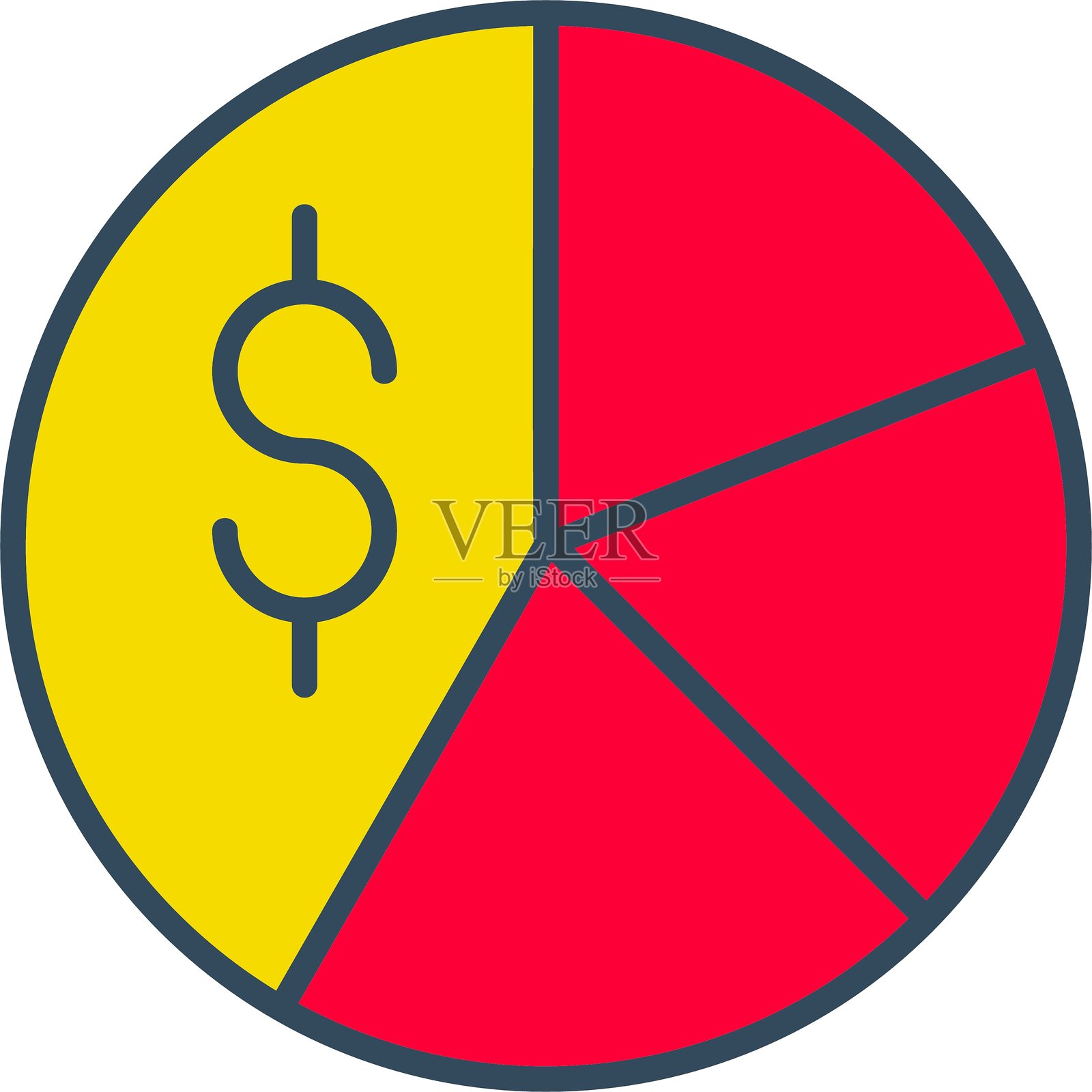 饼图图标插画图片素材