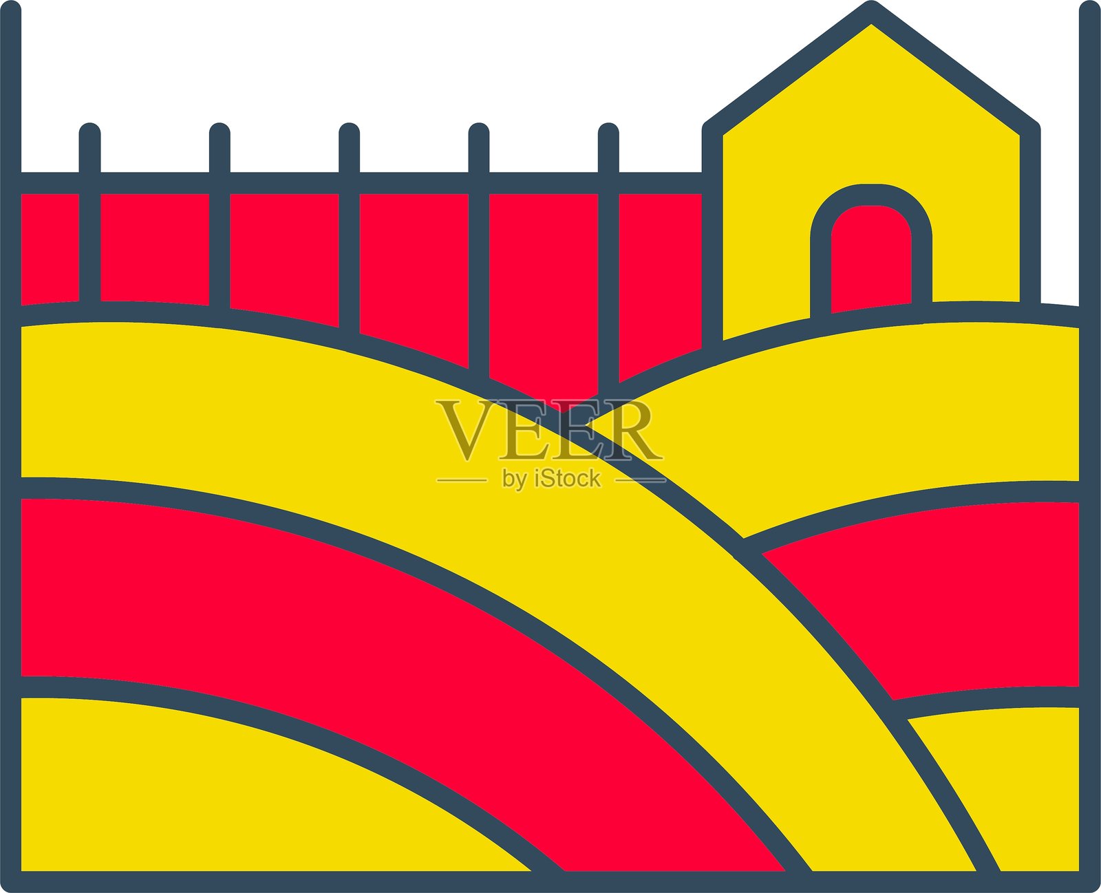 土地图标插画图片素材