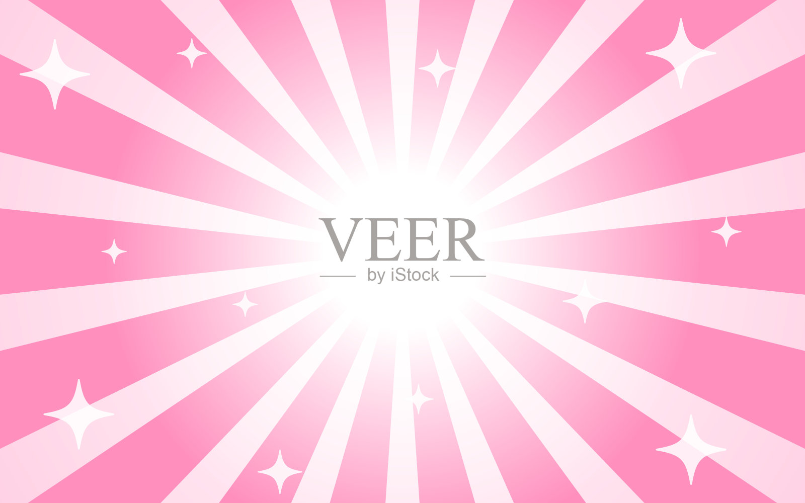 粉色辐射背景 / 可爱的漫画爆炸风格插画图片素材
