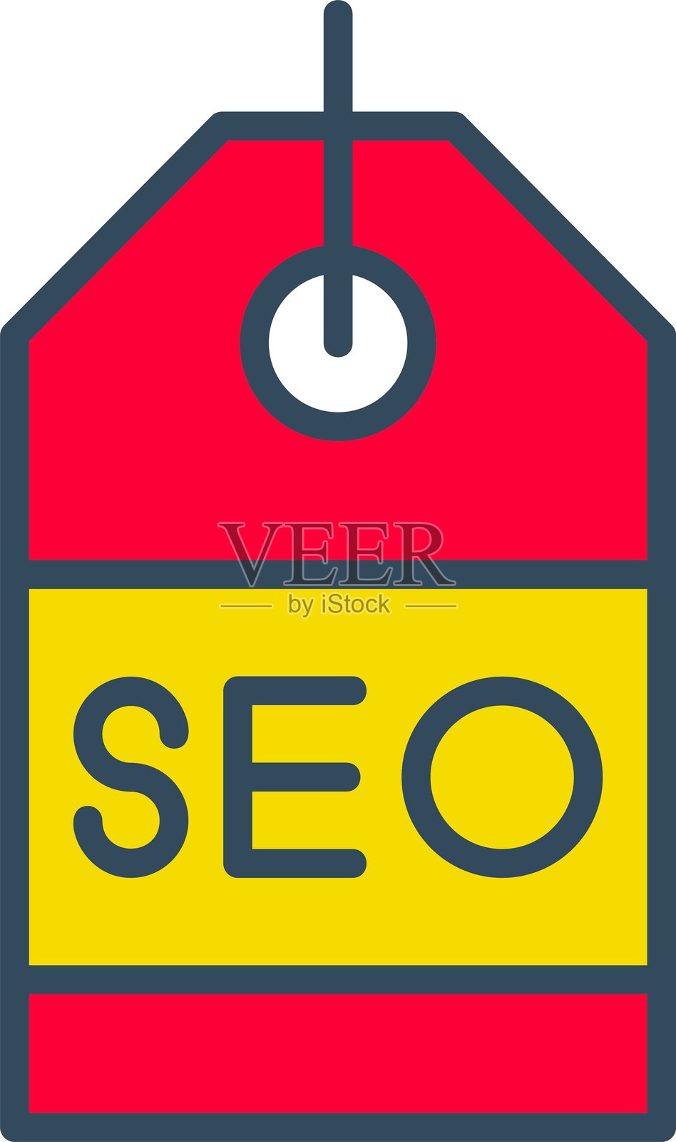 SEO标签图标插画图片素材