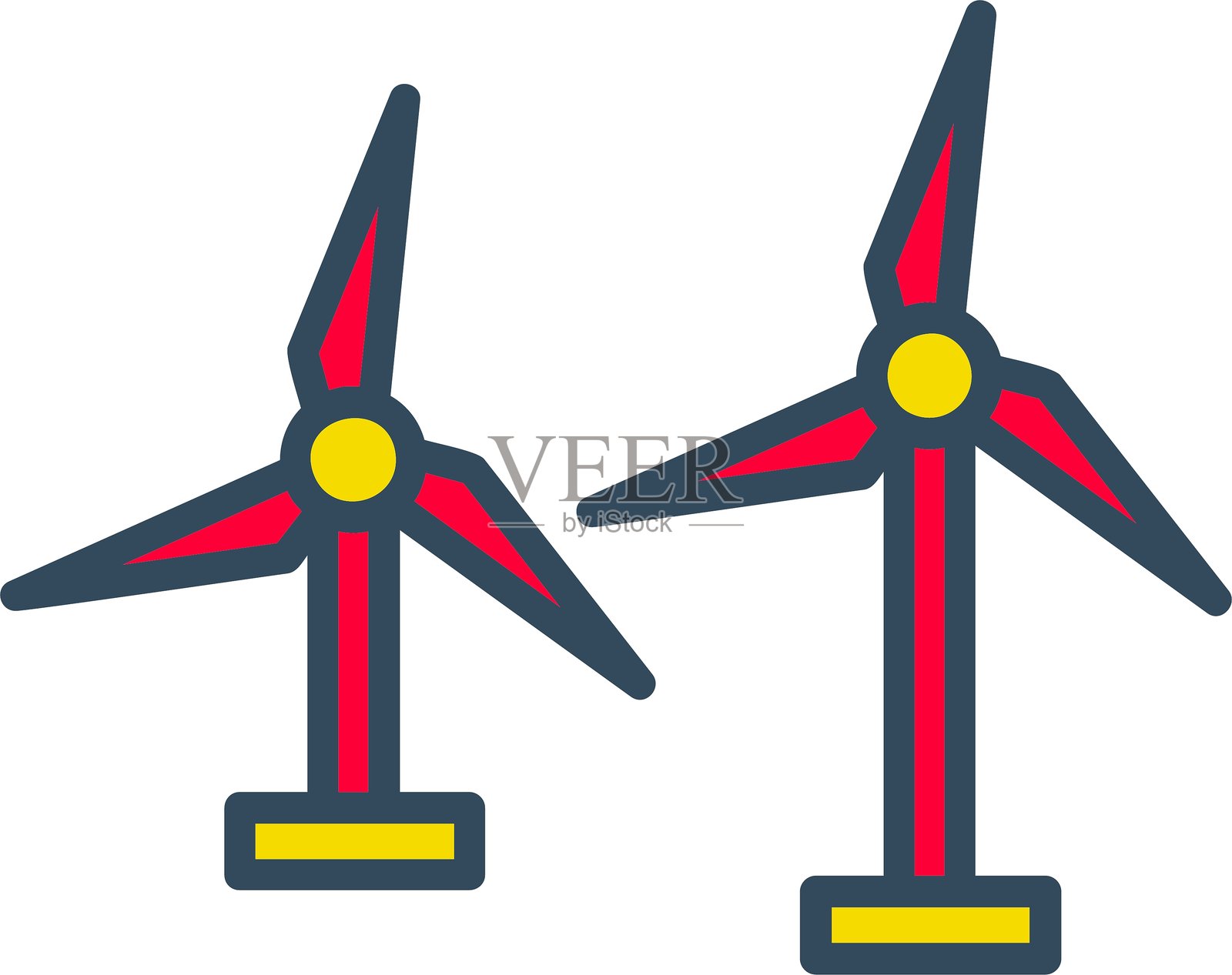 风能图标插画图片素材