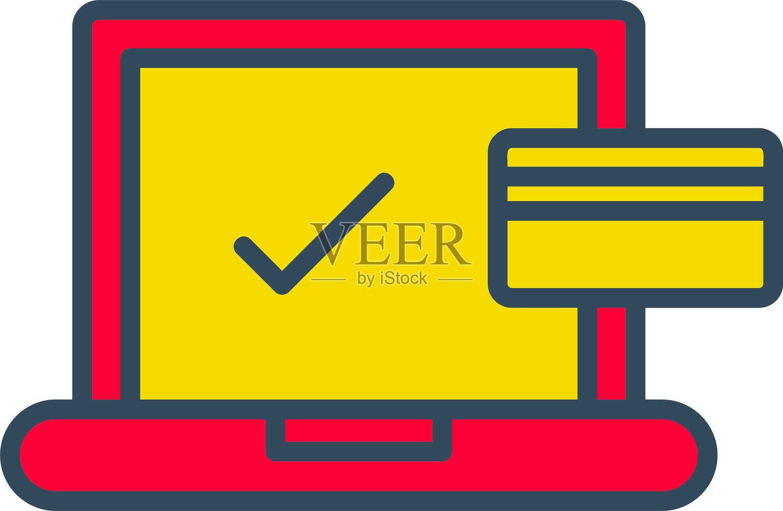 在线支付图标插画图片素材