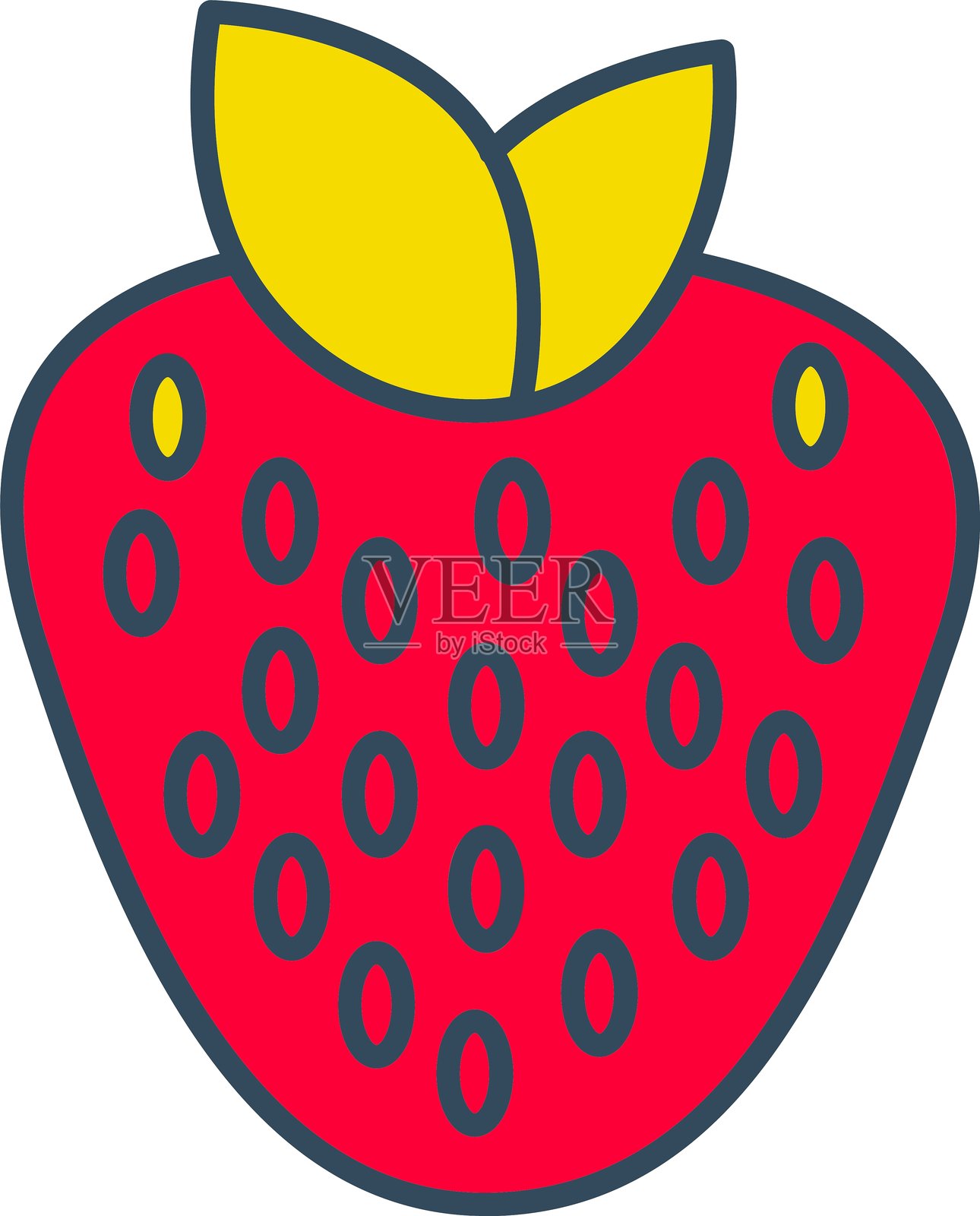 草莓图标插画图片素材