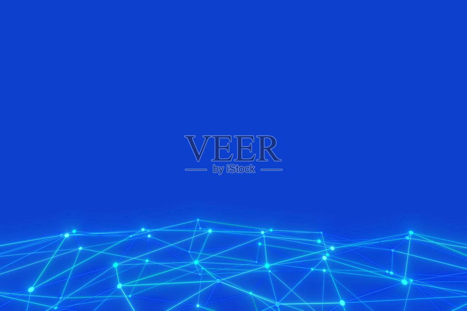 发光点和线条构成的数字连接网络照片摄影图片