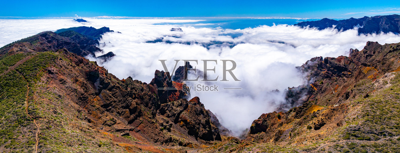 穆查乔斯岩,拉帕尔马,加那利群岛照片摄影图片