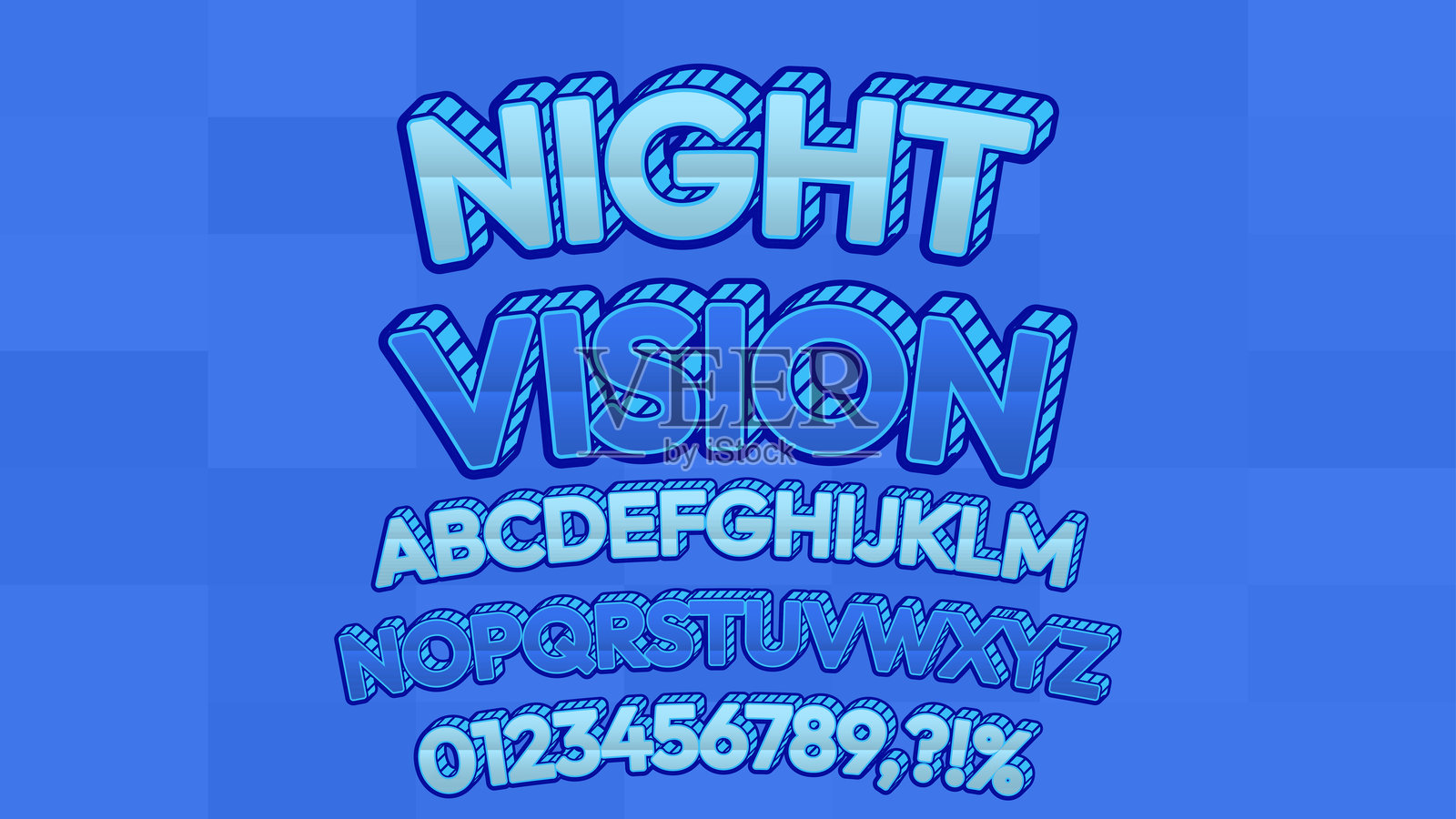 夜视可编辑文本效果。文本可以在“图形样式”面板中更改。插画图片素材