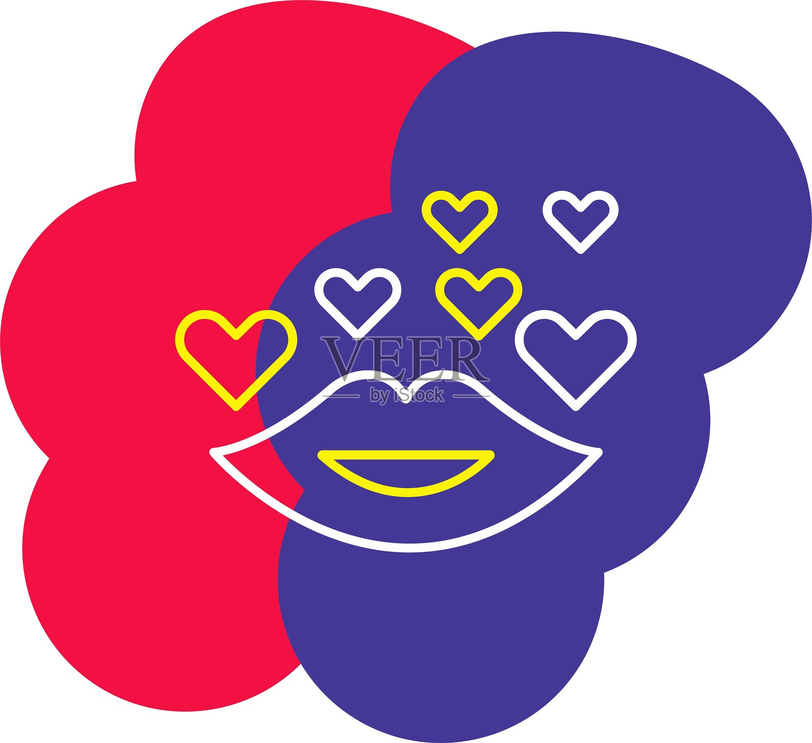 吻的图标插画图片素材