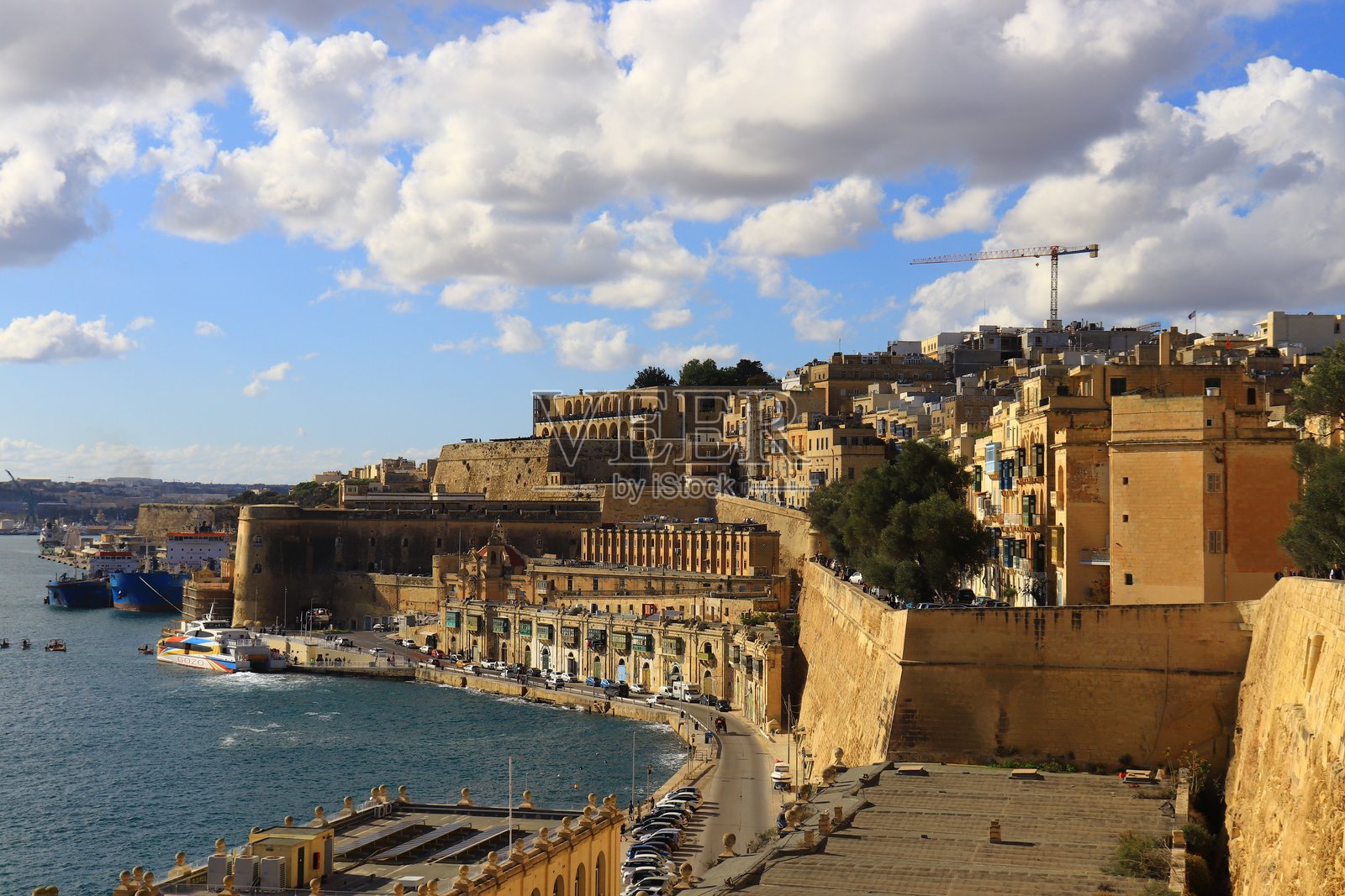 马耳他的美丽海湾照片摄影图片