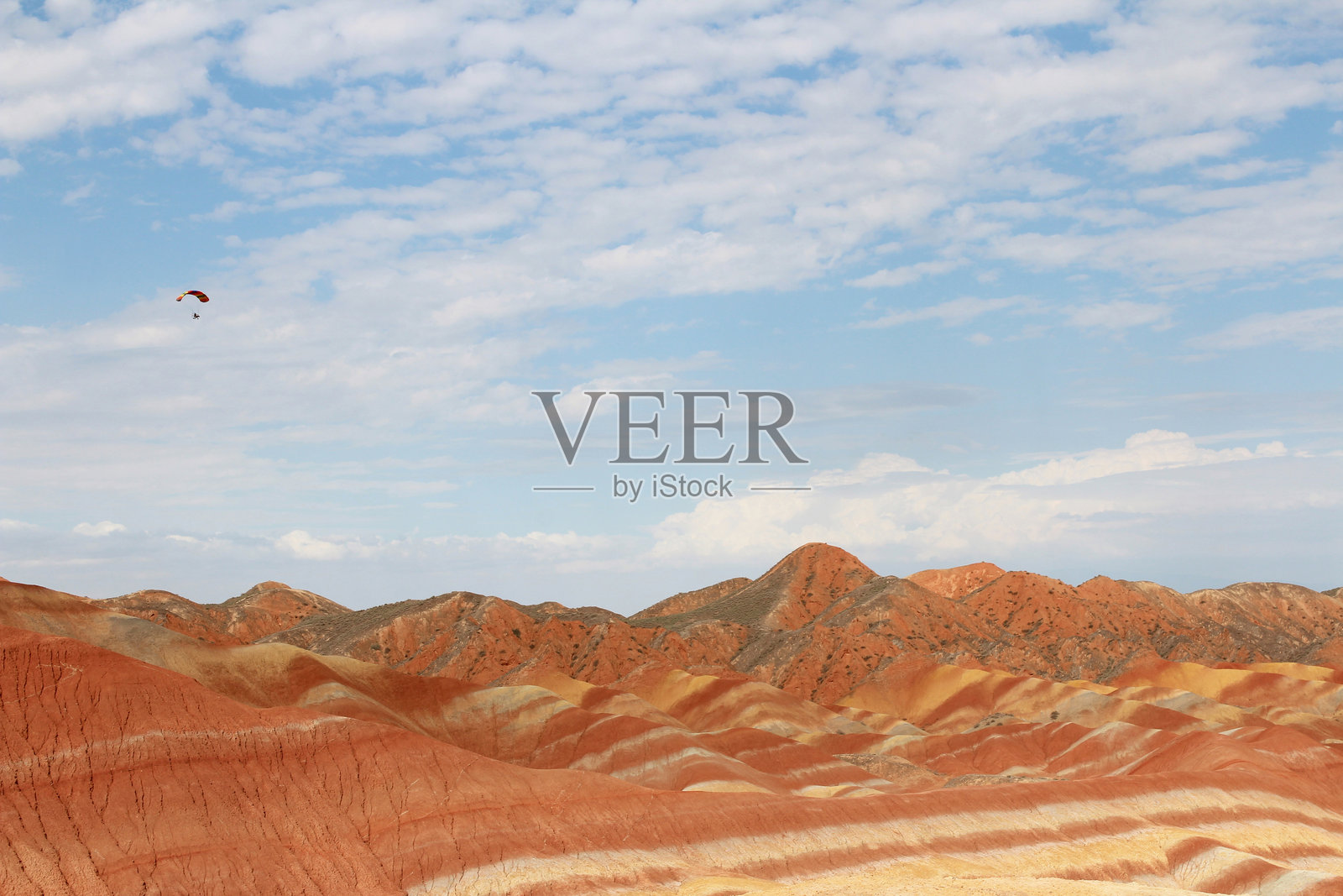 张掖丹霞国家地质公园的风景(彩虹山)照片摄影图片