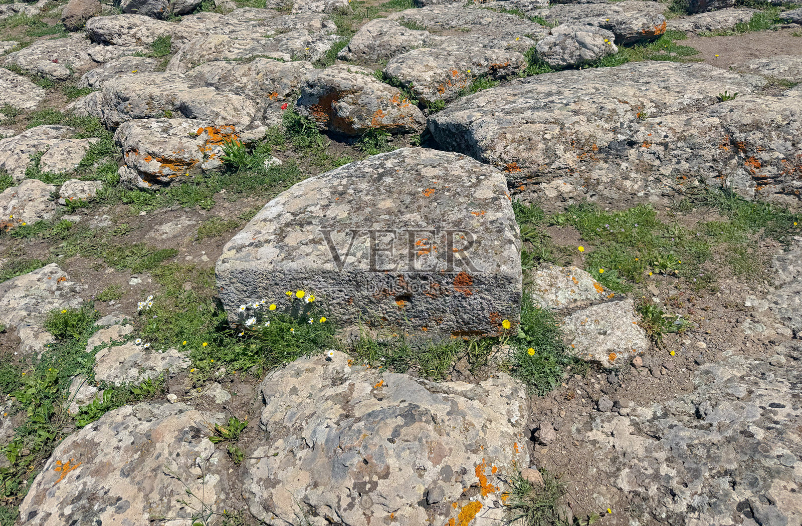 萨丁岛塞里圣维托里亚考古遗址的神圣水井照片摄影图片