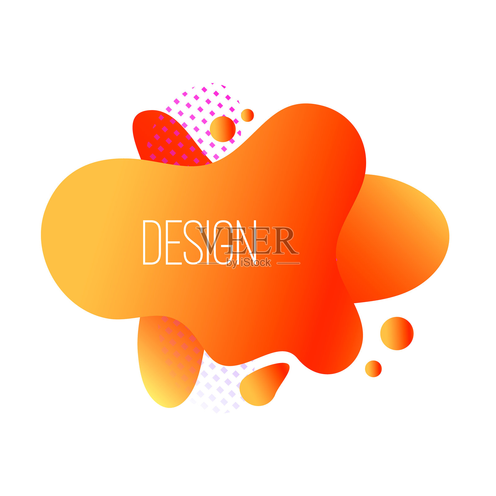 抽象背景与时尚形状组合。海报、卡片、传单、演示文稿、宣传册、封面的设计元素。矢量插图。插画图片素材