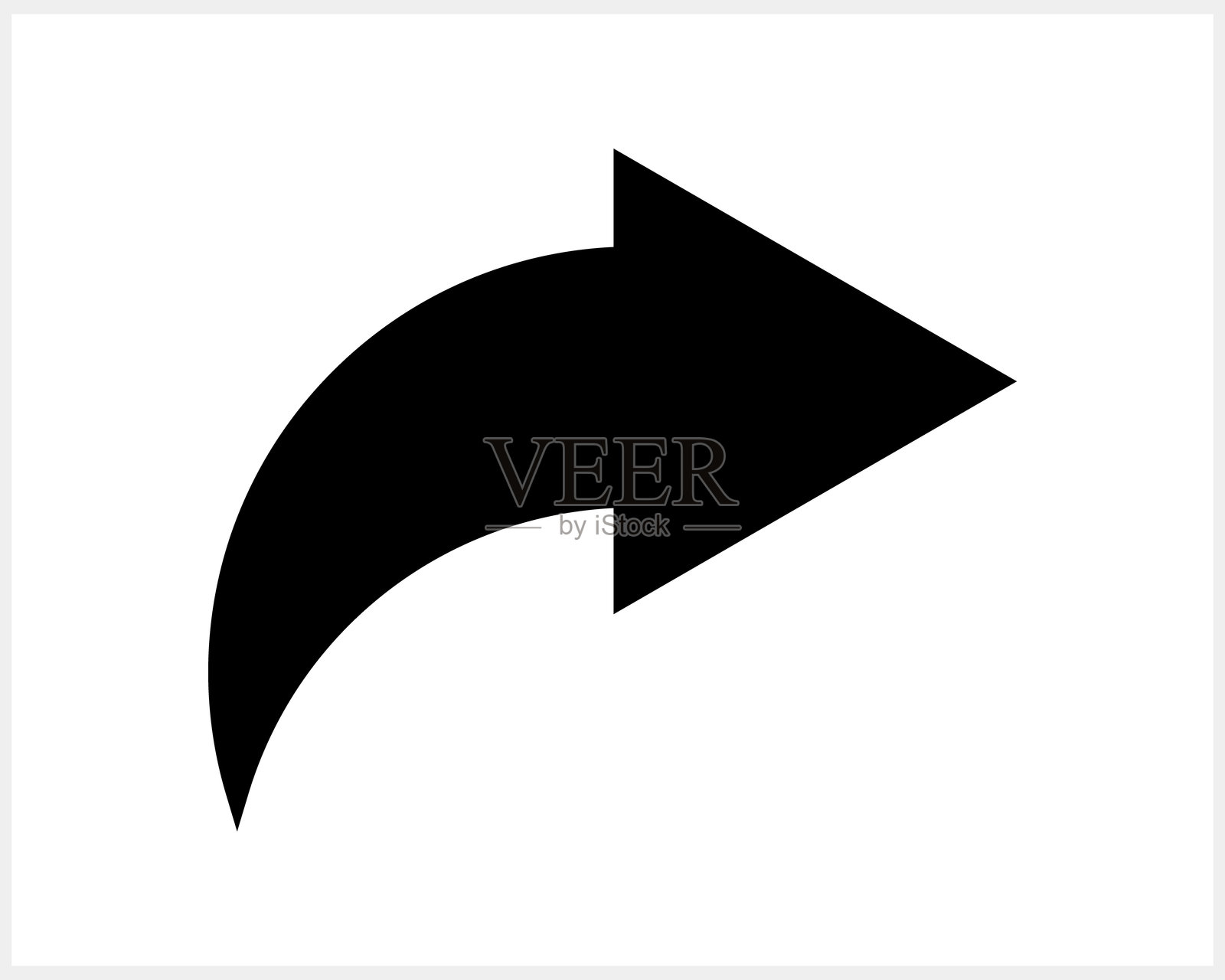 箭头剪贴画,孤立的模板剪贴画符号,矢量库存插图插画图片素材