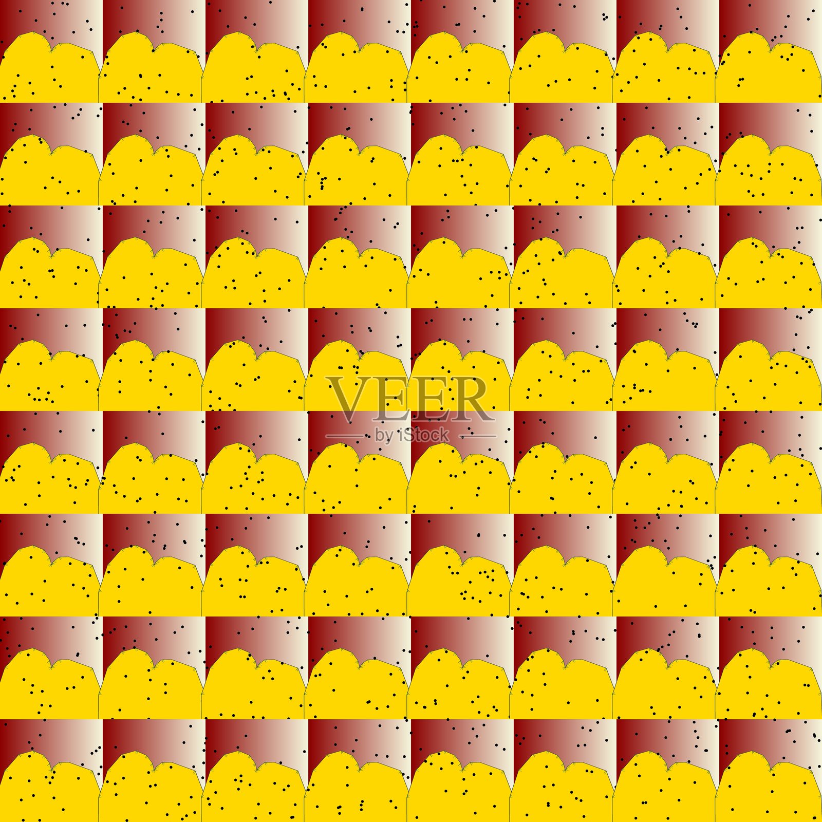 无缝樱花图案,简单的日本花卉纹理插画图片素材