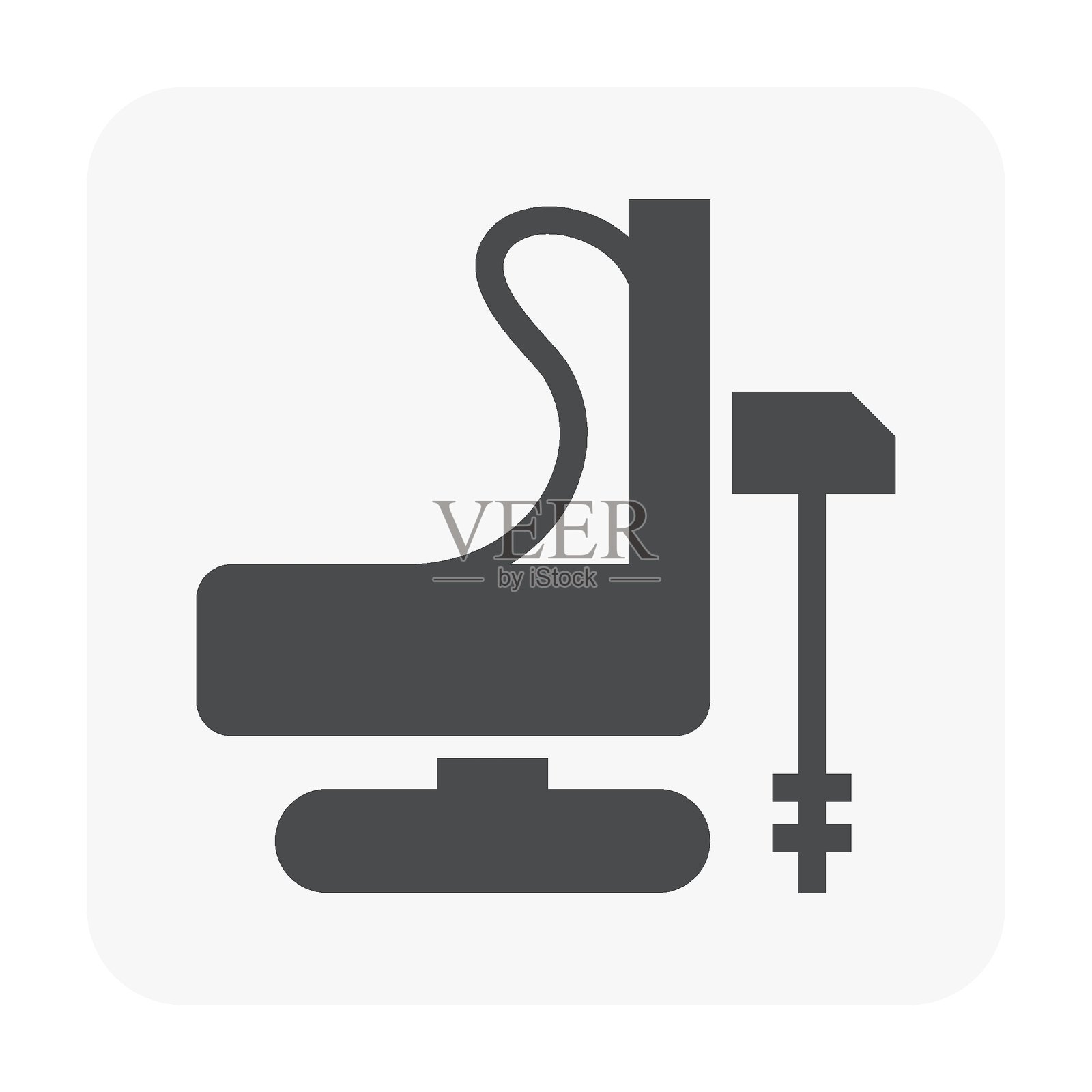 钻井平台矢量图标,岩土工程。插画图片素材