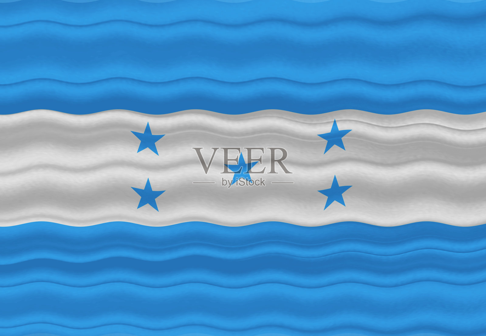 洪都拉斯国旗在飘扬。照片摄影图片