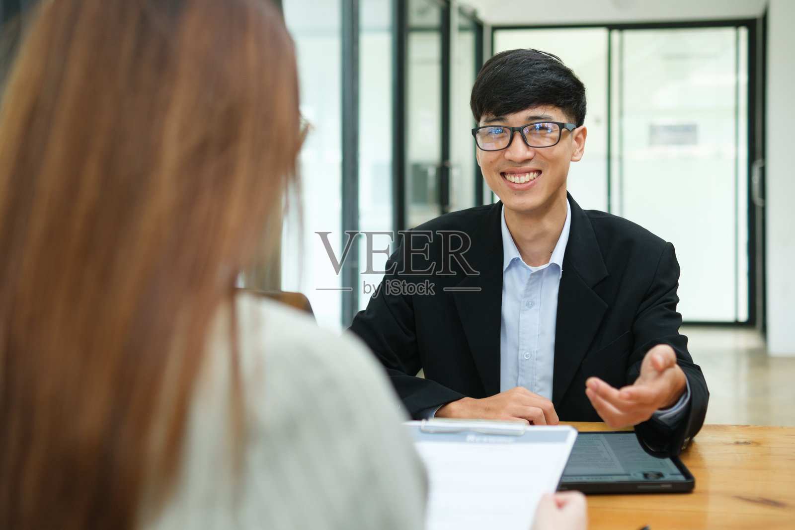商业,求职面试概念。照片摄影图片