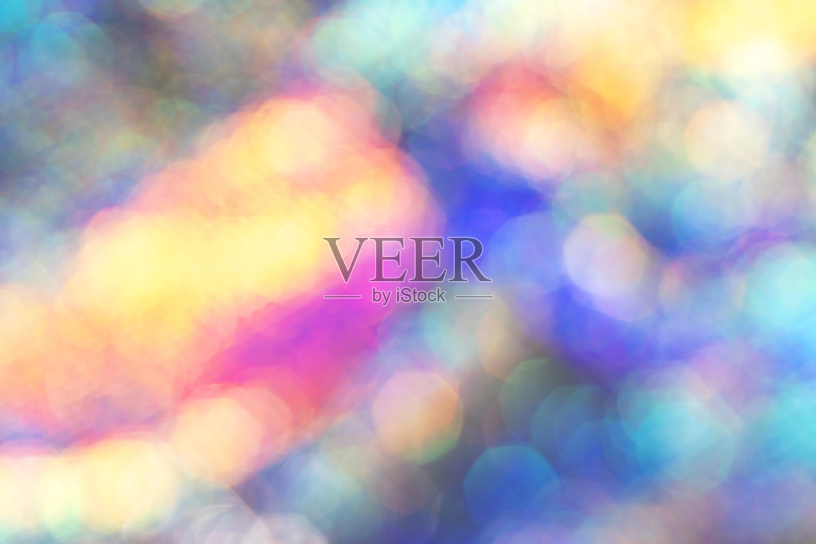 抽象的彩色散景背景,充满生动的光线图案和闪耀的高光照片摄影图片