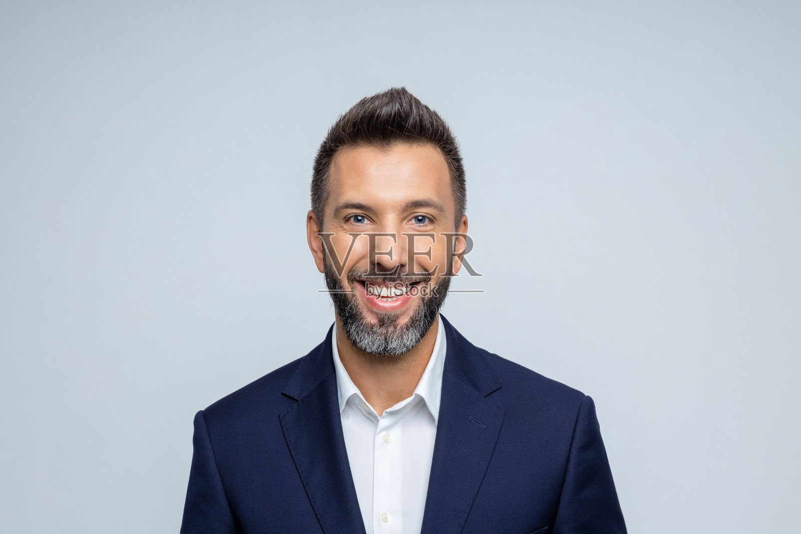 成功年轻商人的肖像照片摄影图片